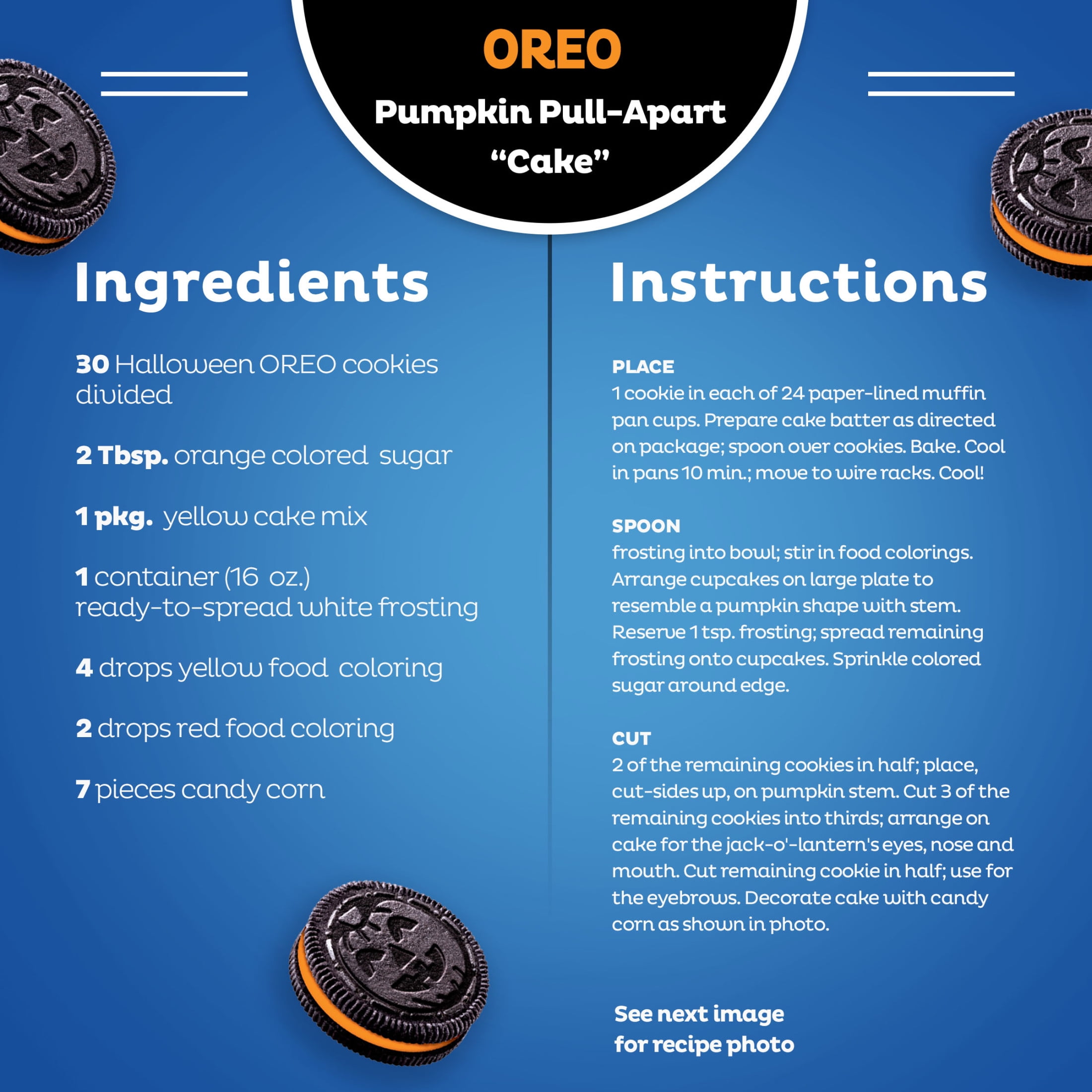 OREO Orange Creme Chocolate Sandwich Cookies Limited Edition 18.71 oz Halloween Cookies