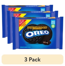 OREO Dark Chocolate Creme Sandwich Cookies - 3 Pack Family Size