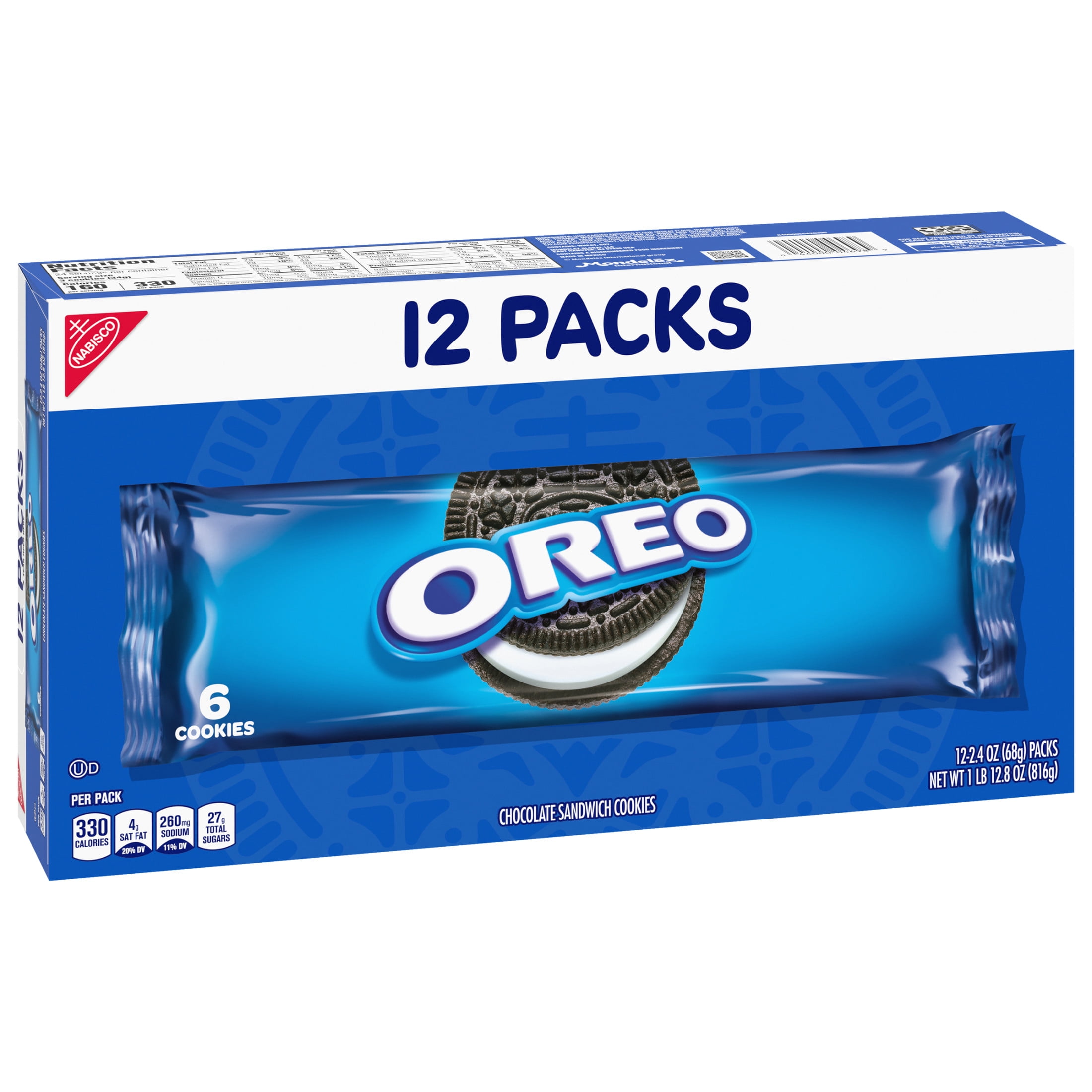 OREO Chocolate Sandwich Cookies 12 Snack Packs