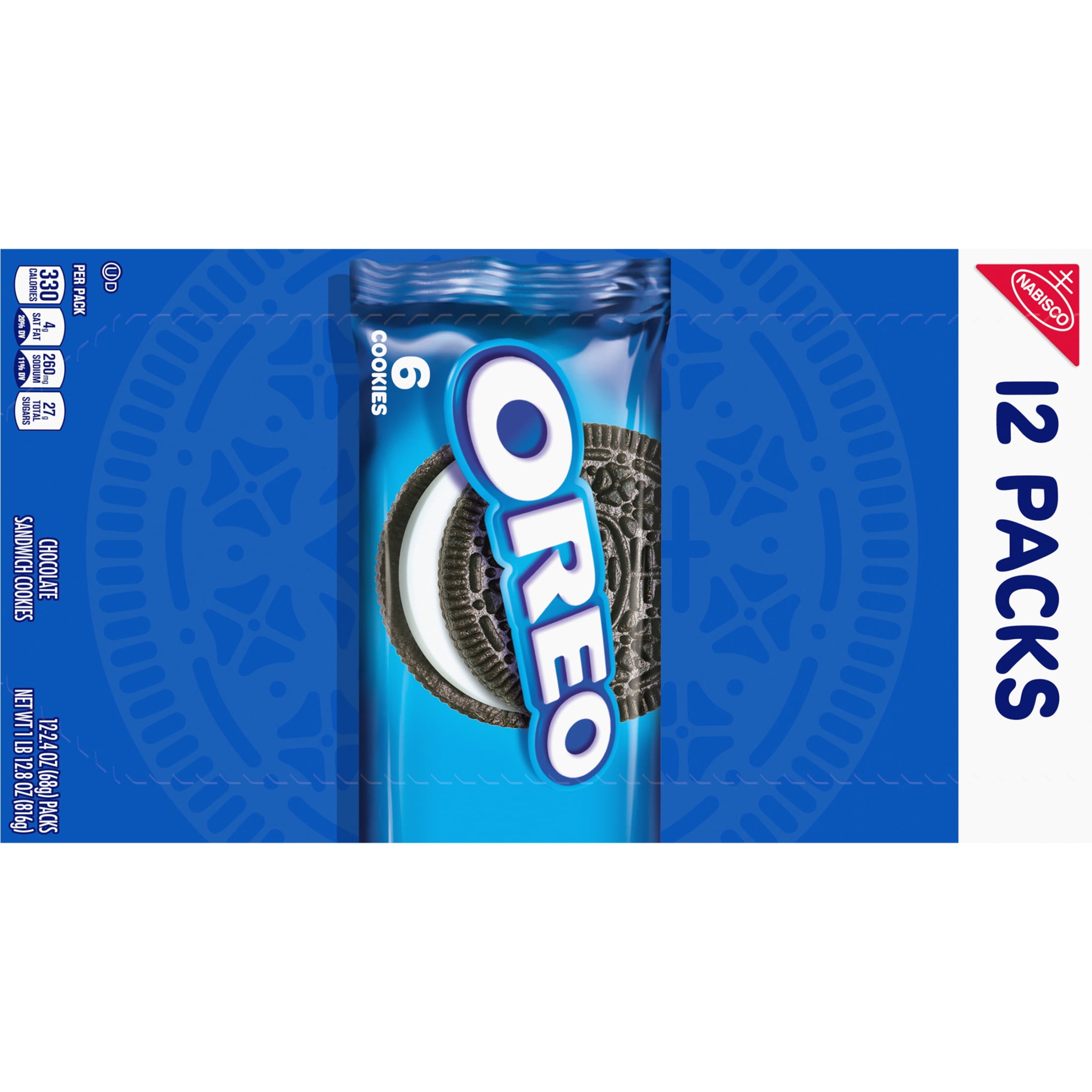 OREO Chocolate Sandwich Cookies 12 Snack Packs