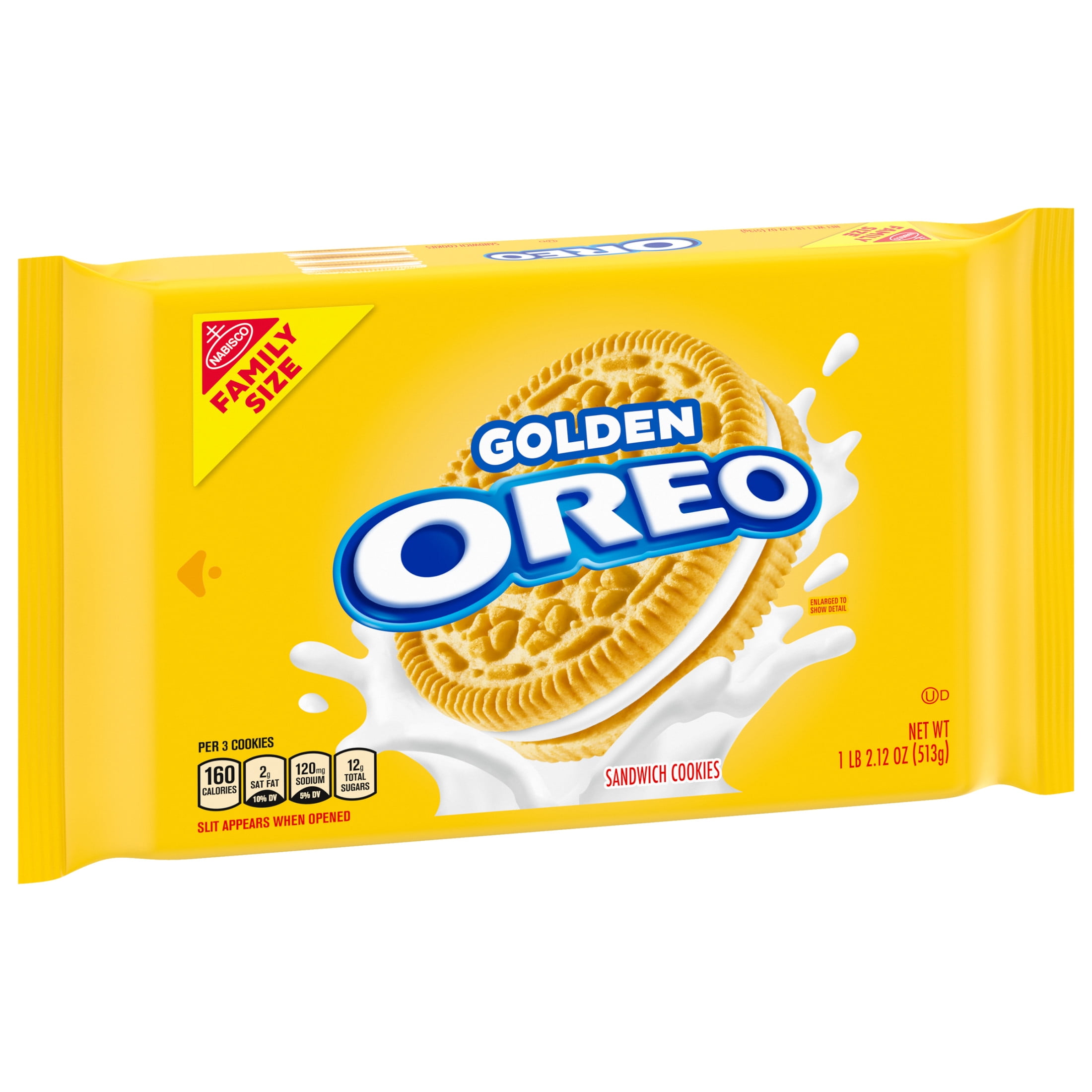 OREO Golden Sandwich Cookies Family Size