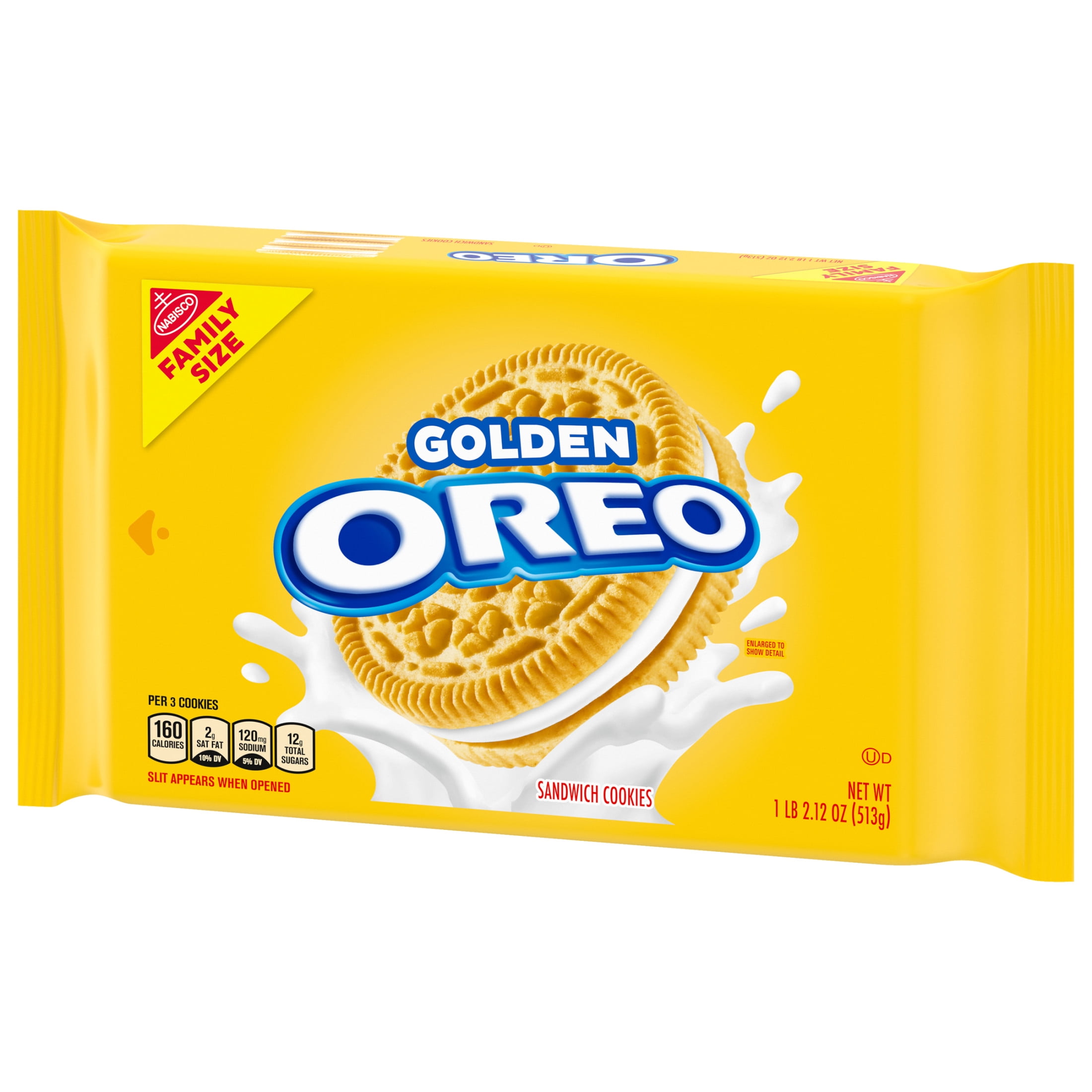 OREO Golden Sandwich Cookies Family Size