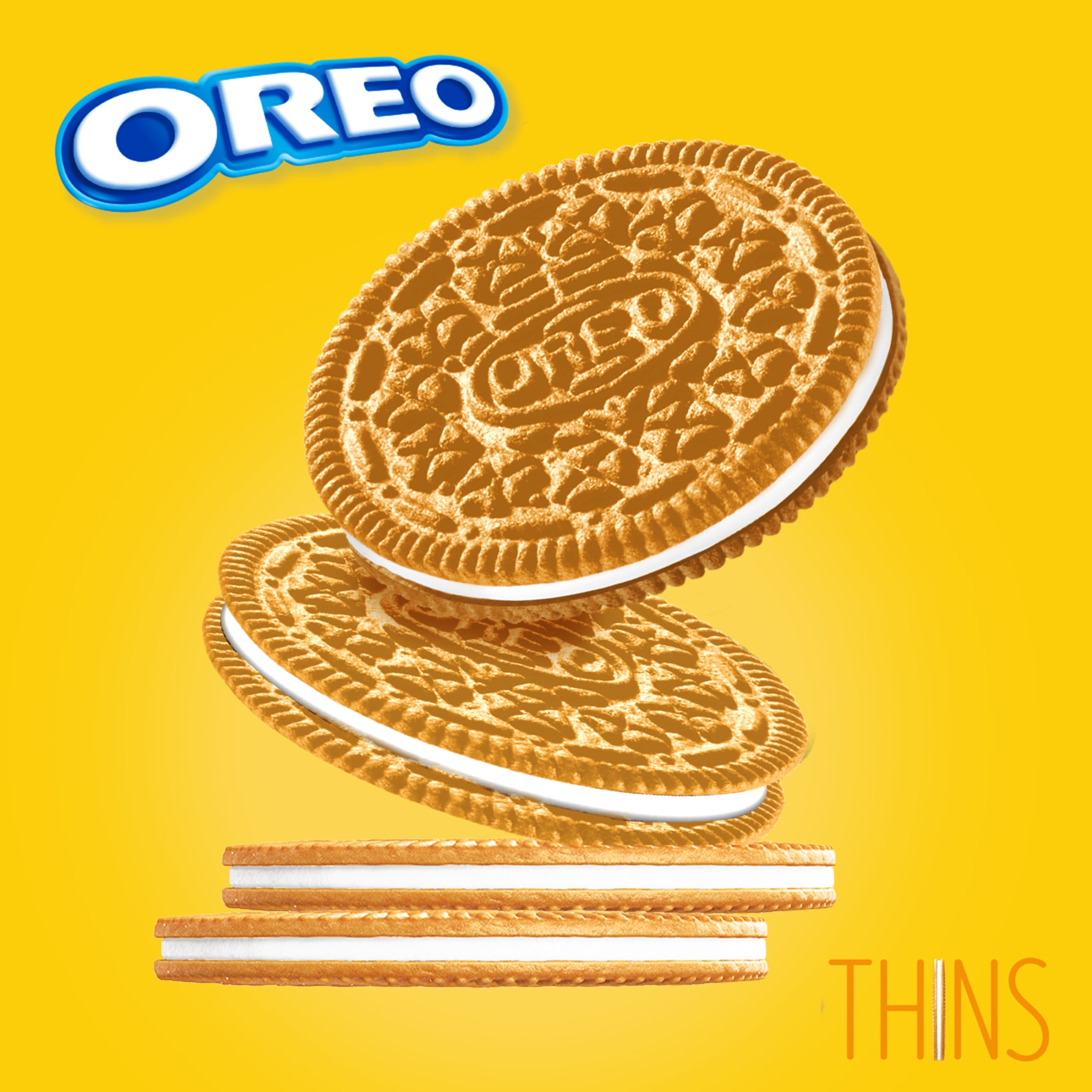 OREO Golden Thins Sandwich Cookies Family Size