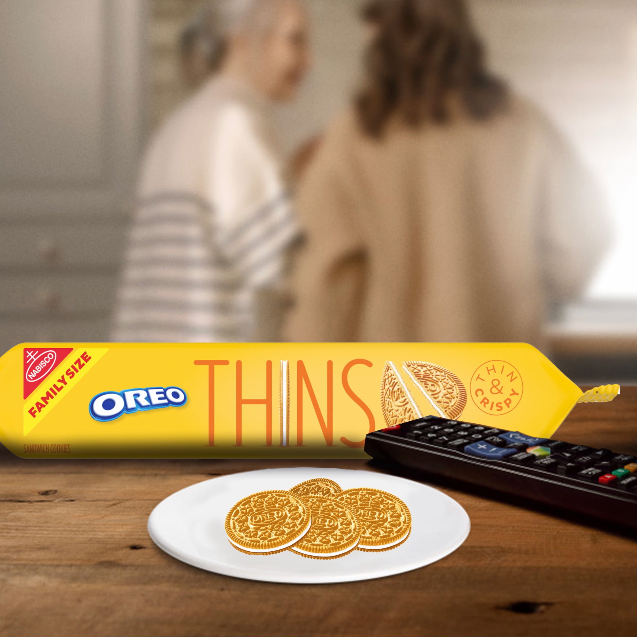 OREO Golden Thins Sandwich Cookies Family Size