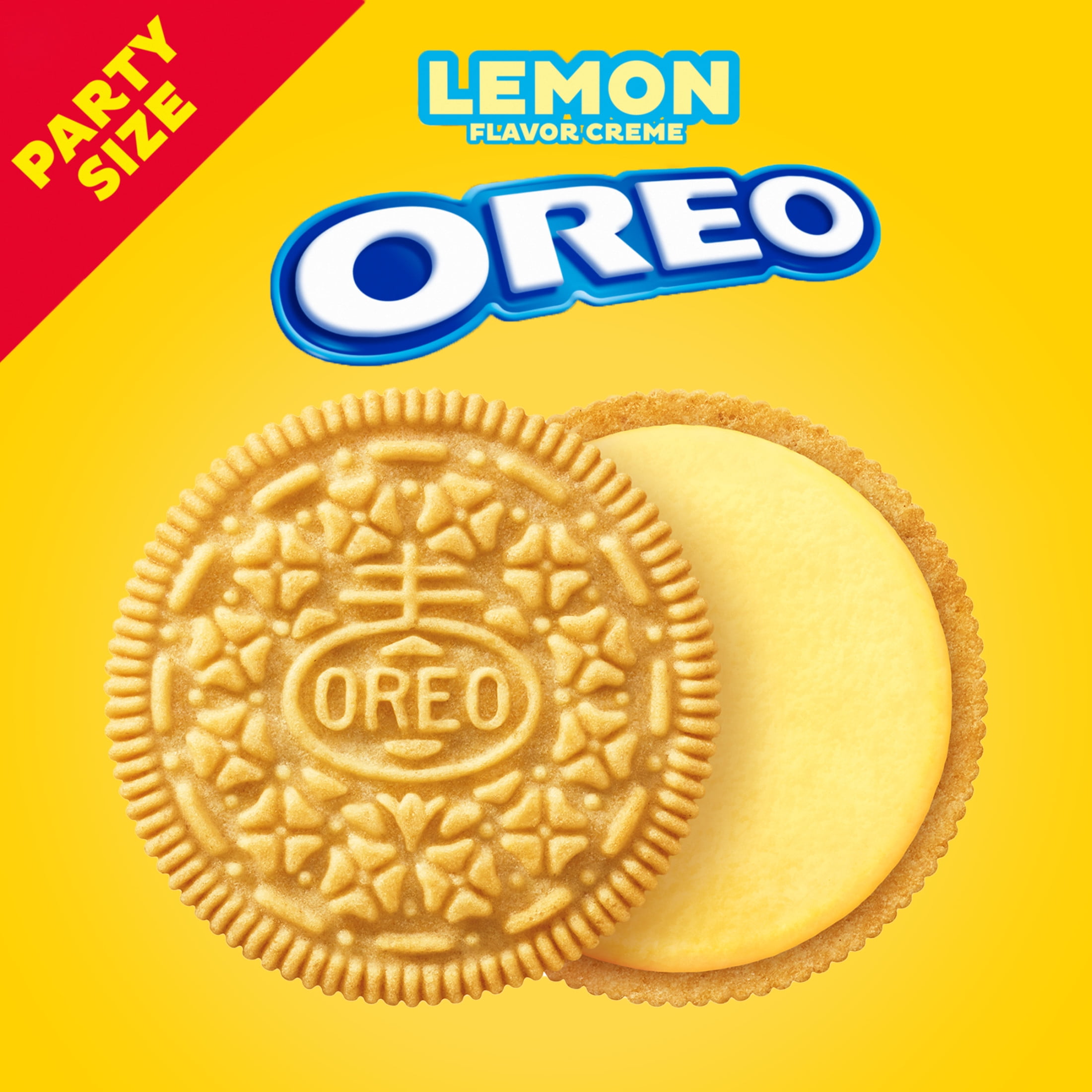 OREO Lemon Creme Sandwich Cookies Party Size