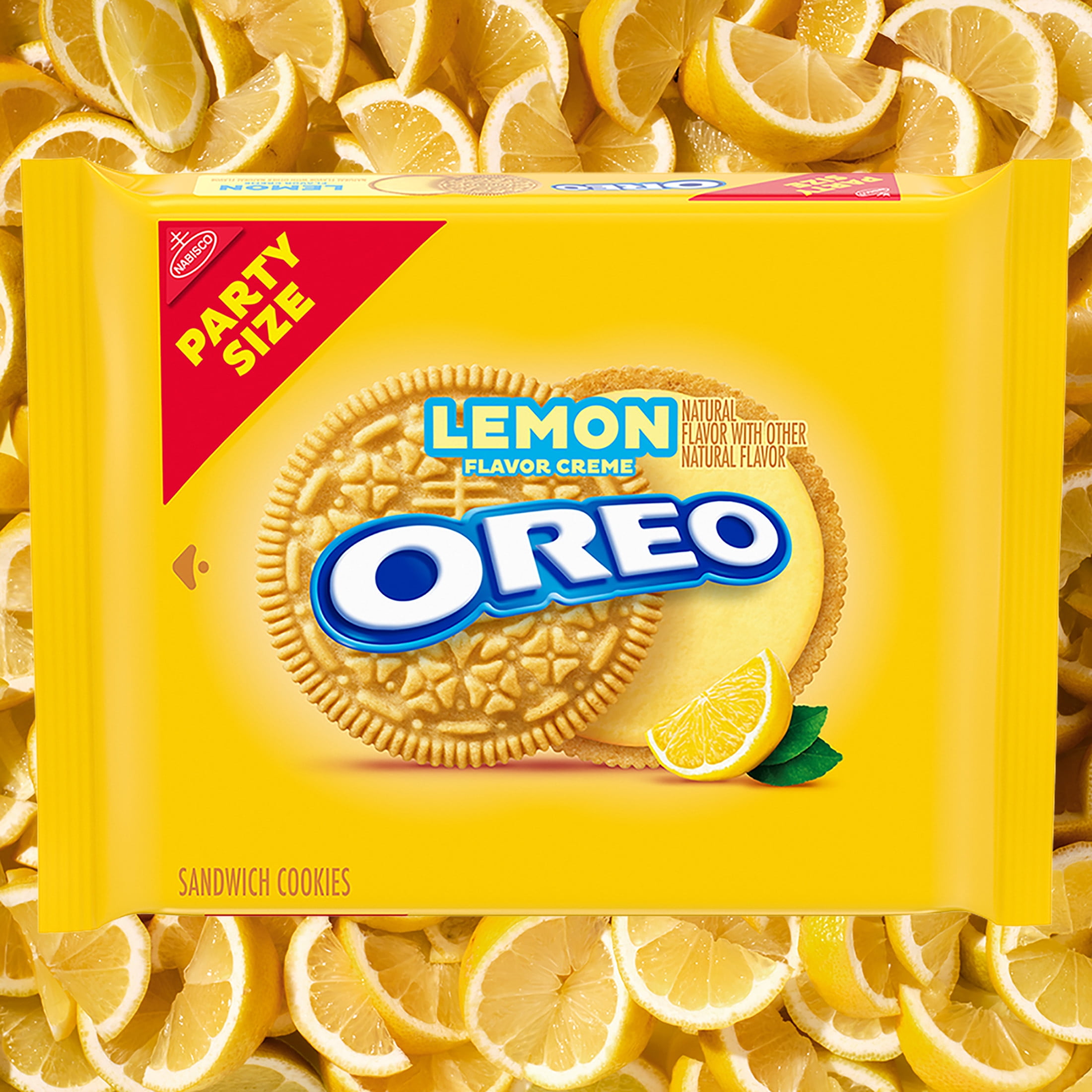 OREO Lemon Creme Sandwich Cookies Party Size