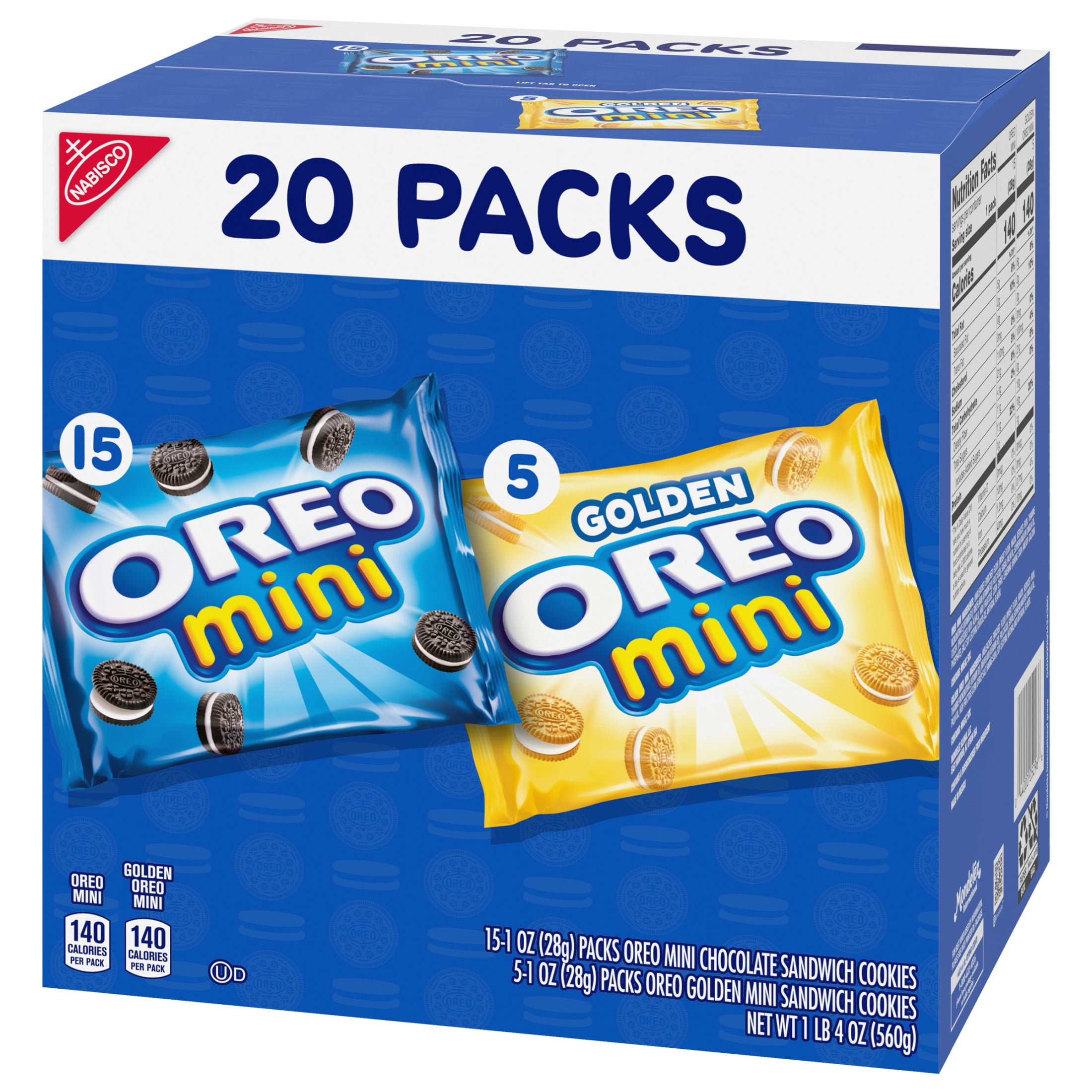 OREO Mini Mix Sandwich Cookies Variety Pack 20 Pack