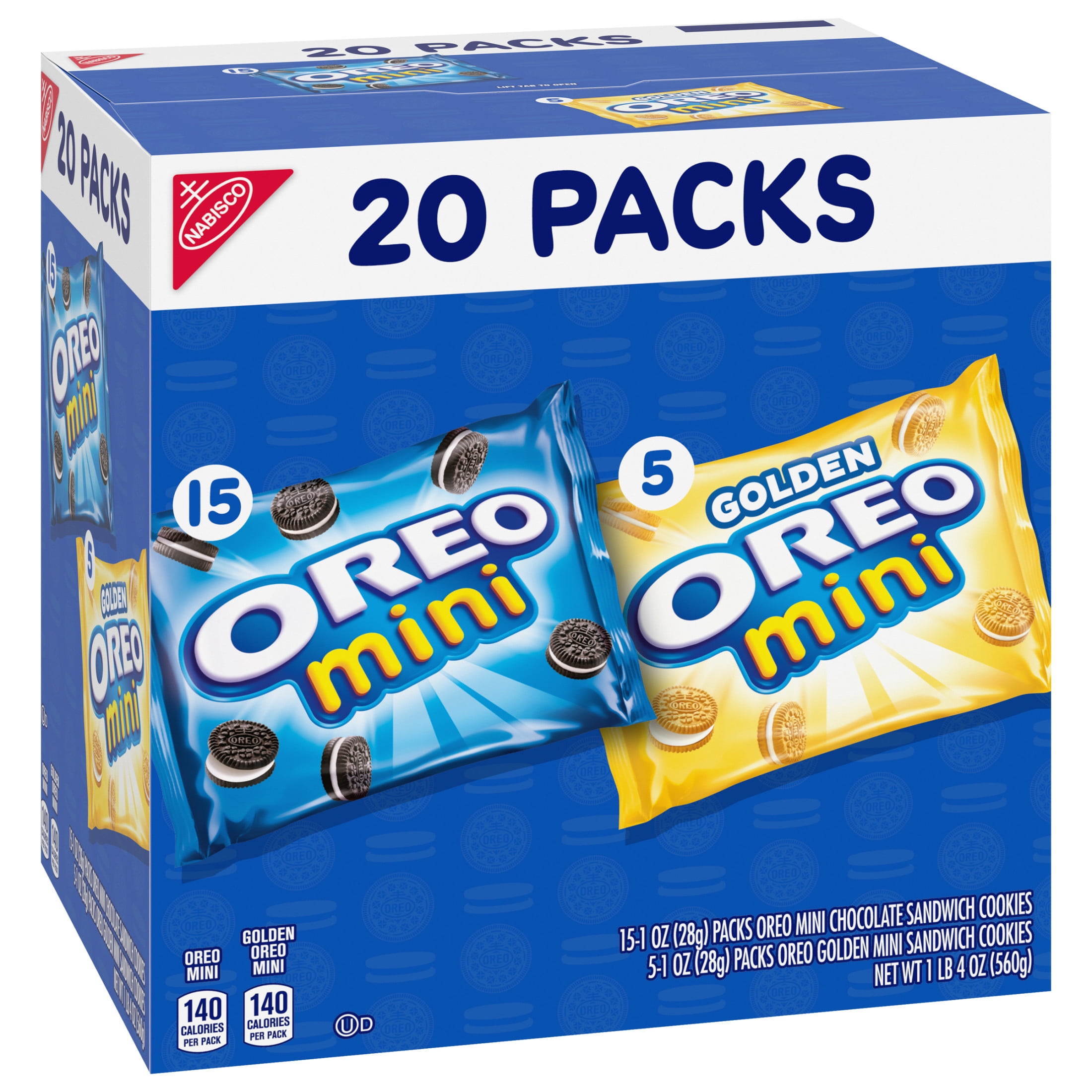 OREO Mini Mix Sandwich Cookies Variety Pack 20 Pack