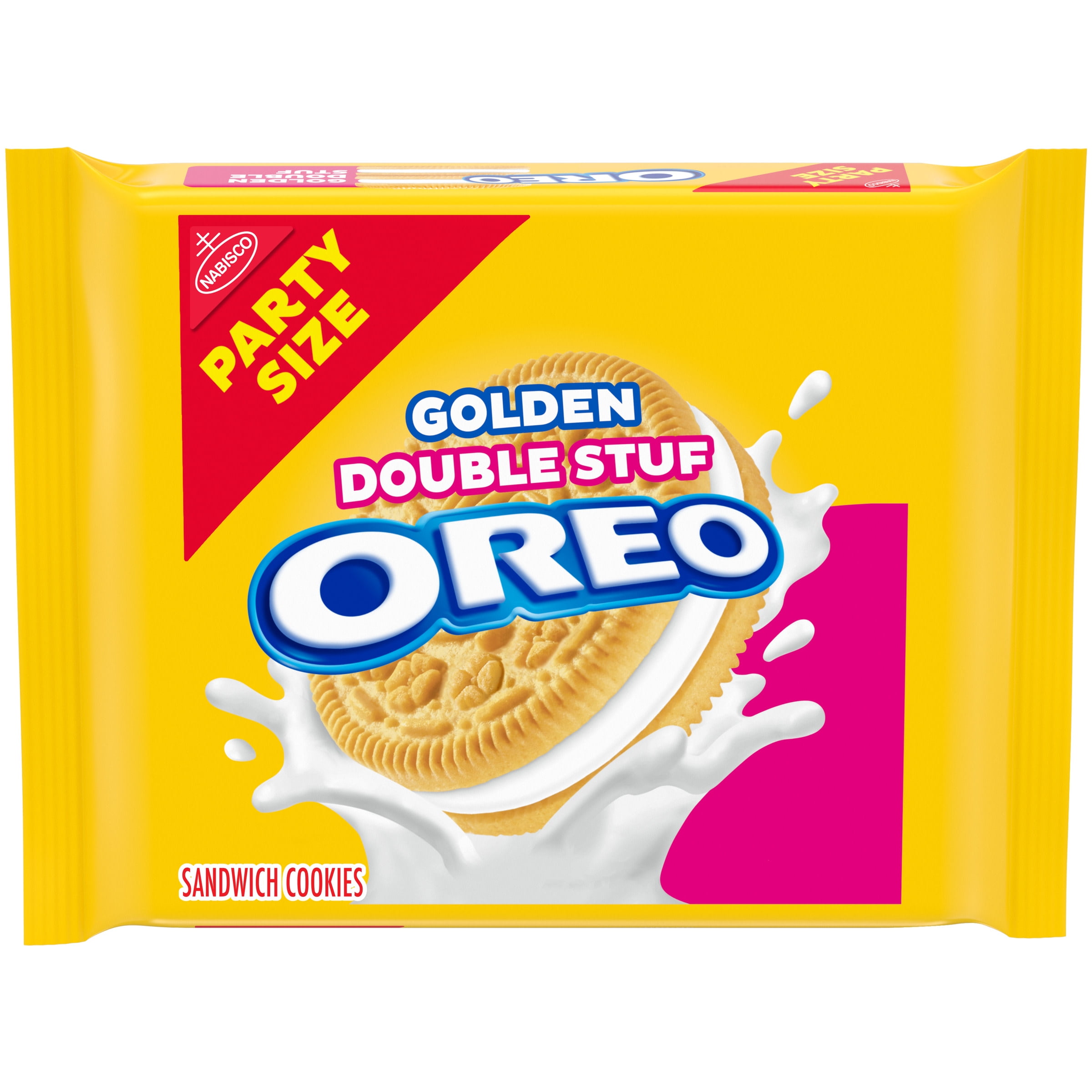 OREO Double Stuf Golden Sandwich Cookies Party Size