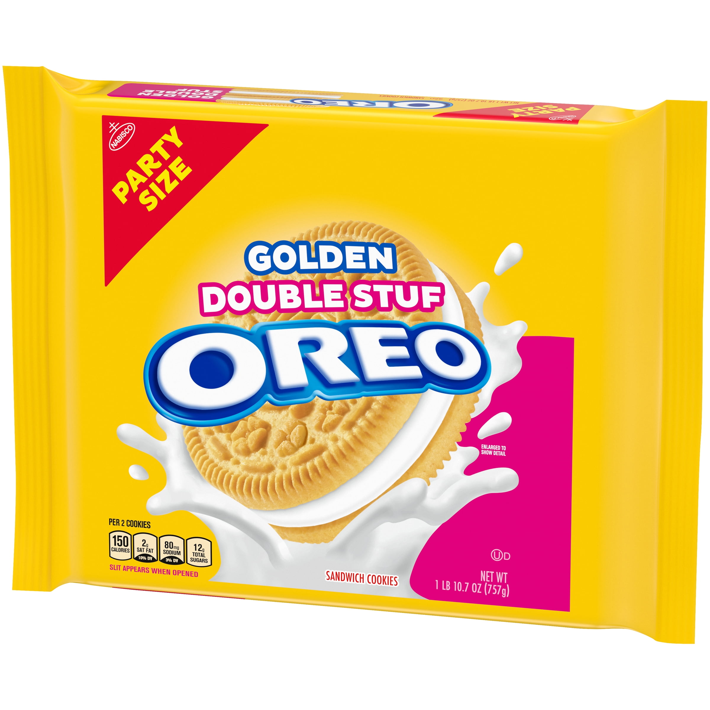 OREO Double Stuf Golden Sandwich Cookies Party Size