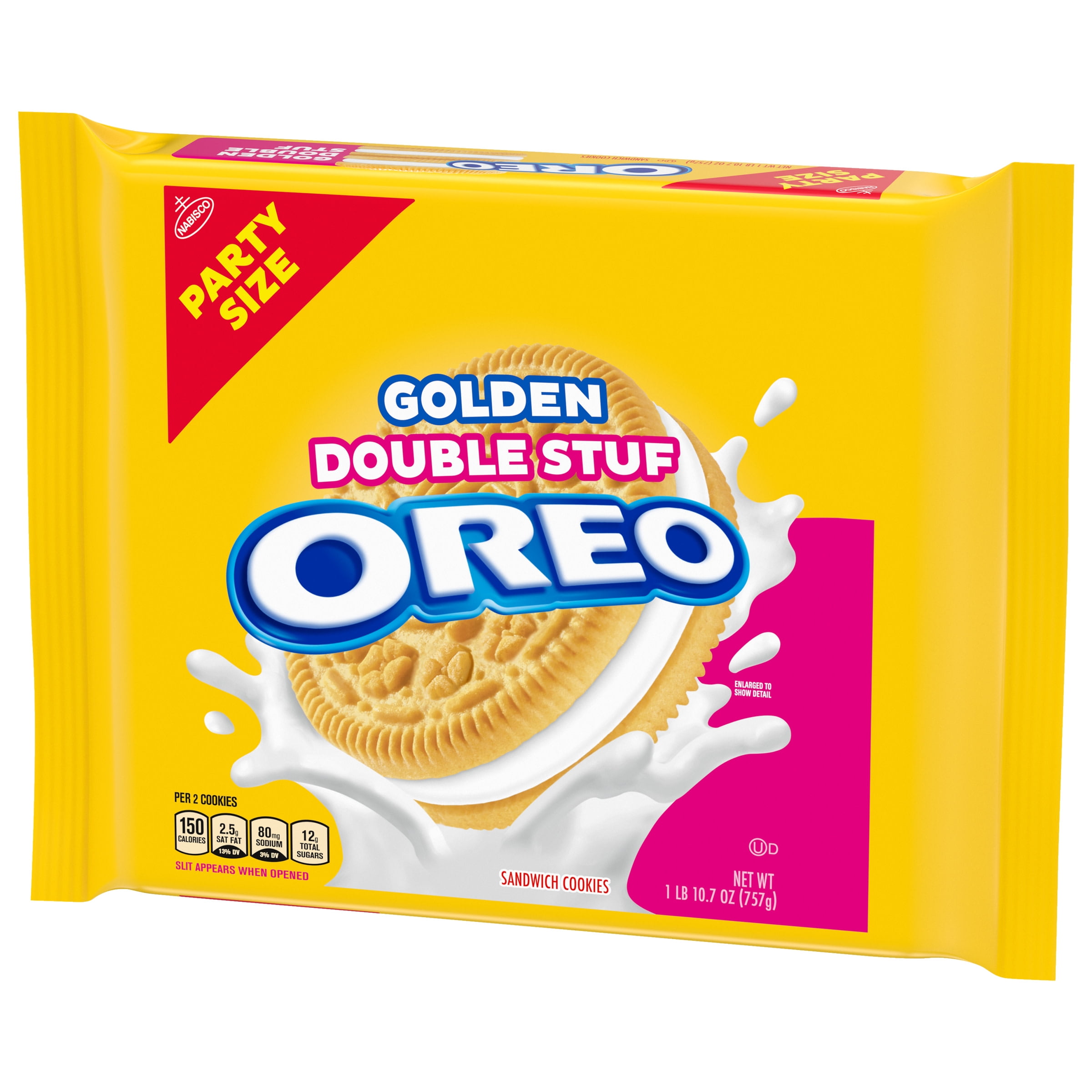 OREO Double Stuf Golden Sandwich Cookies Party Size