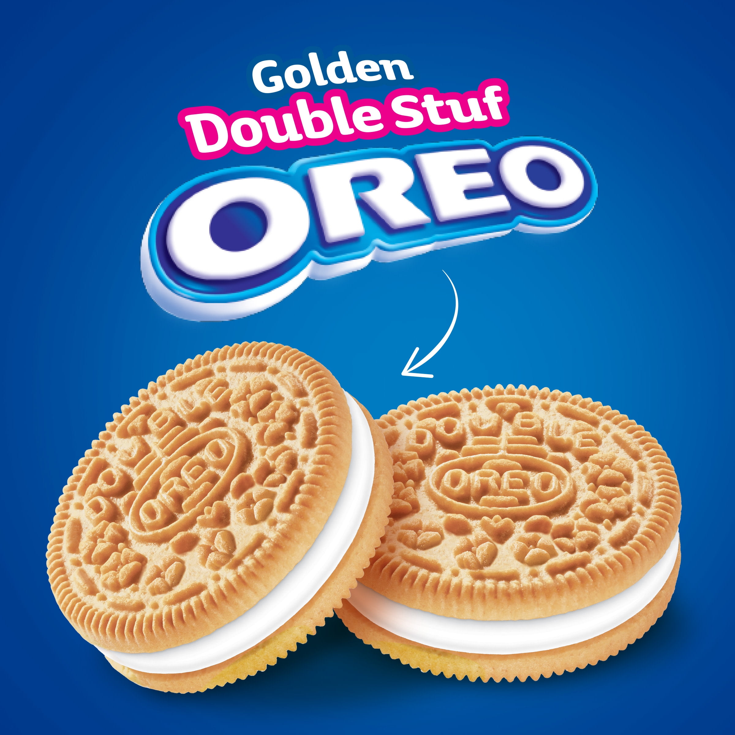 OREO Double Stuf Golden Sandwich Cookies Party Size