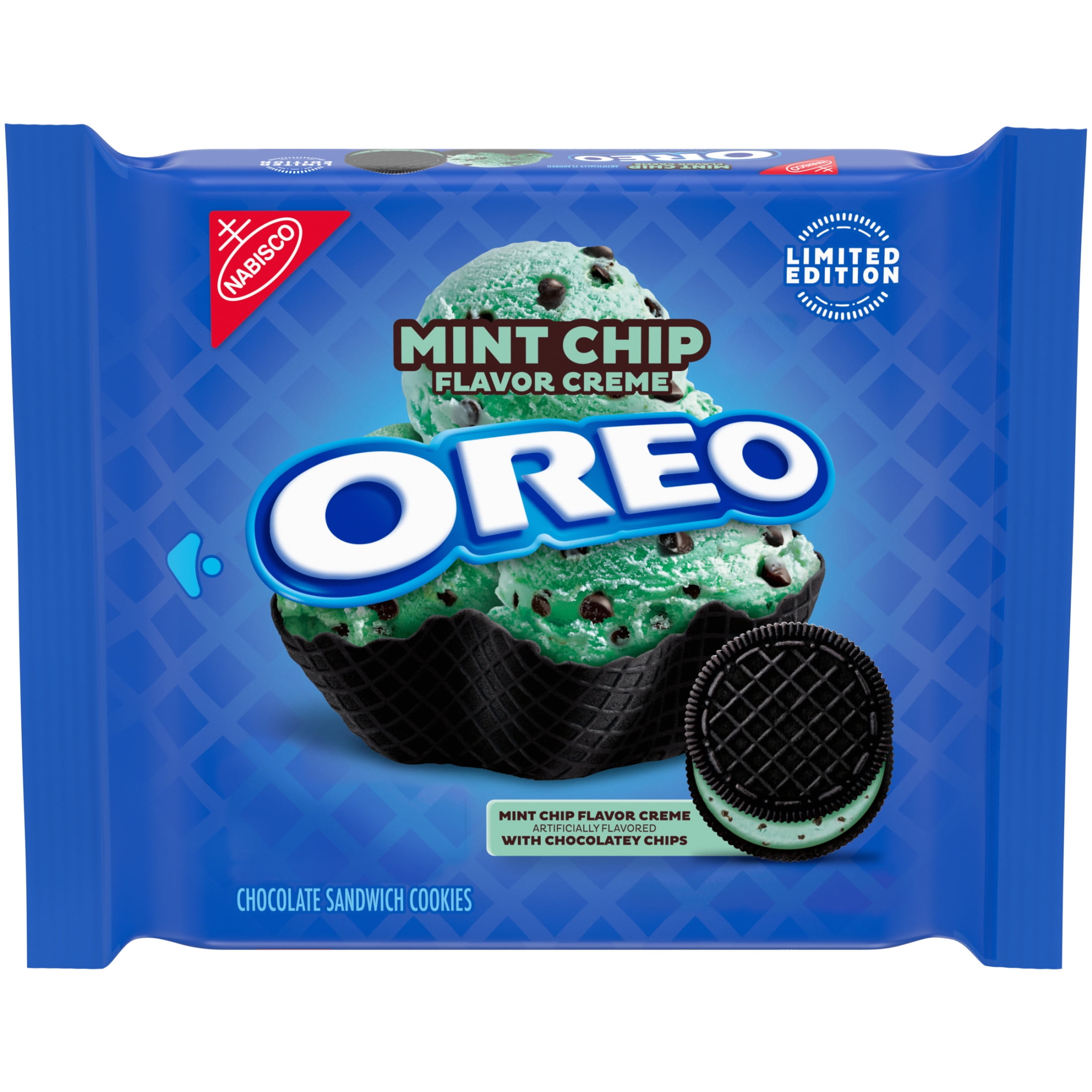 OREO Limited Edition OREO Mint Chip Chocolate Sandwich Cookies