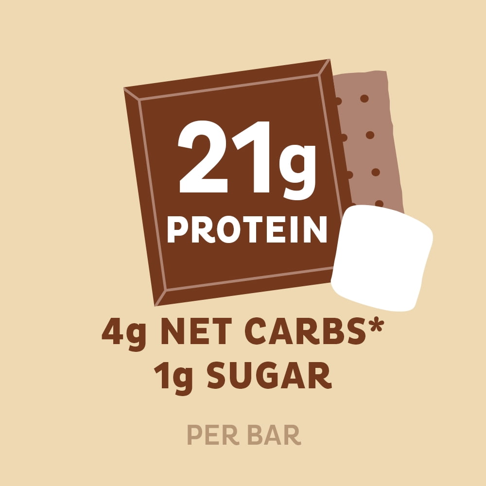 Quest Protein Bar Smores 20g Protein Gluten Free 4 Count