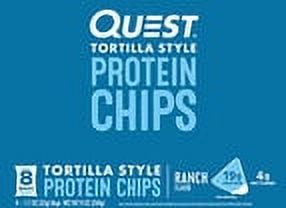 Quest Tortilla Style Protein Chips 19g Protein Ranch Flavor 1.1 Oz Single Pack