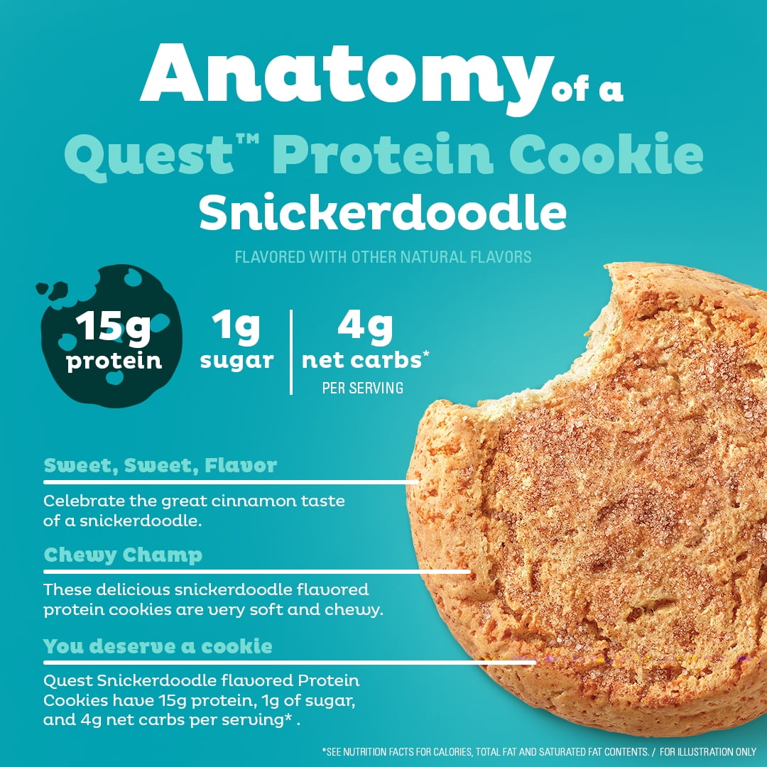 Quest Protein Cookie High Protein Snickerdoodle 4 Count