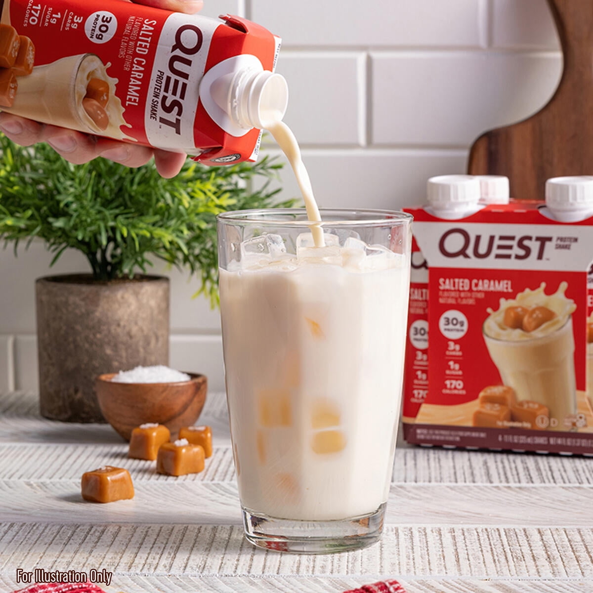 Quest Salted Caramel Protein Shake 30g 12 Ct