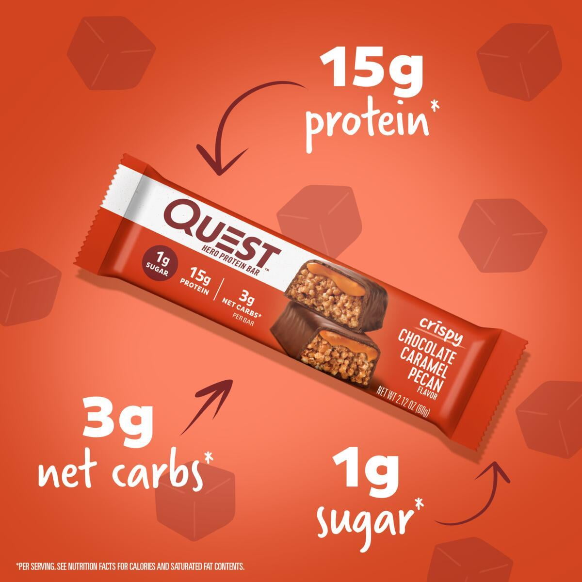 Quest Crispy Protein Bar 15g Protein Gluten Free 4 Count