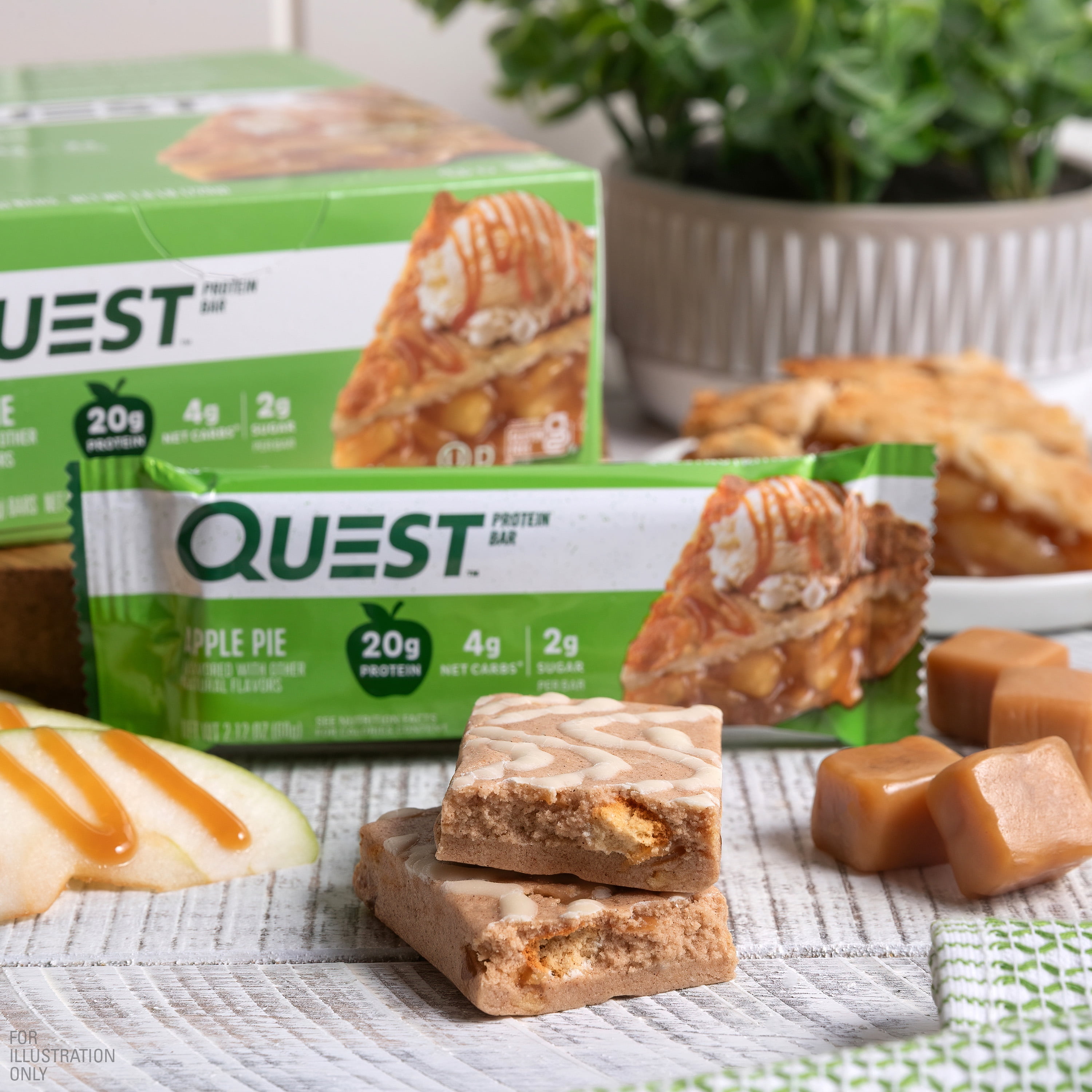 Quest Protein Bars Low Sugar High Protein Apple Pie 12 Count