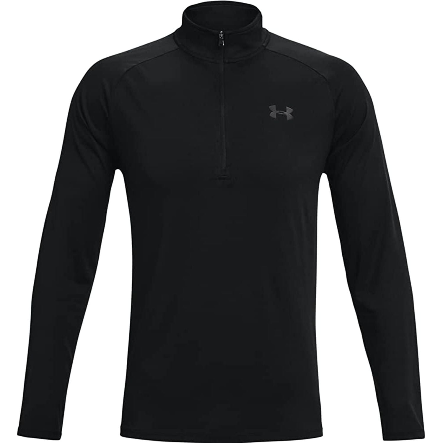 Under Armour Men's UA Tech 1_2 Zip Moisture Wicking Pullover Shirt Black L