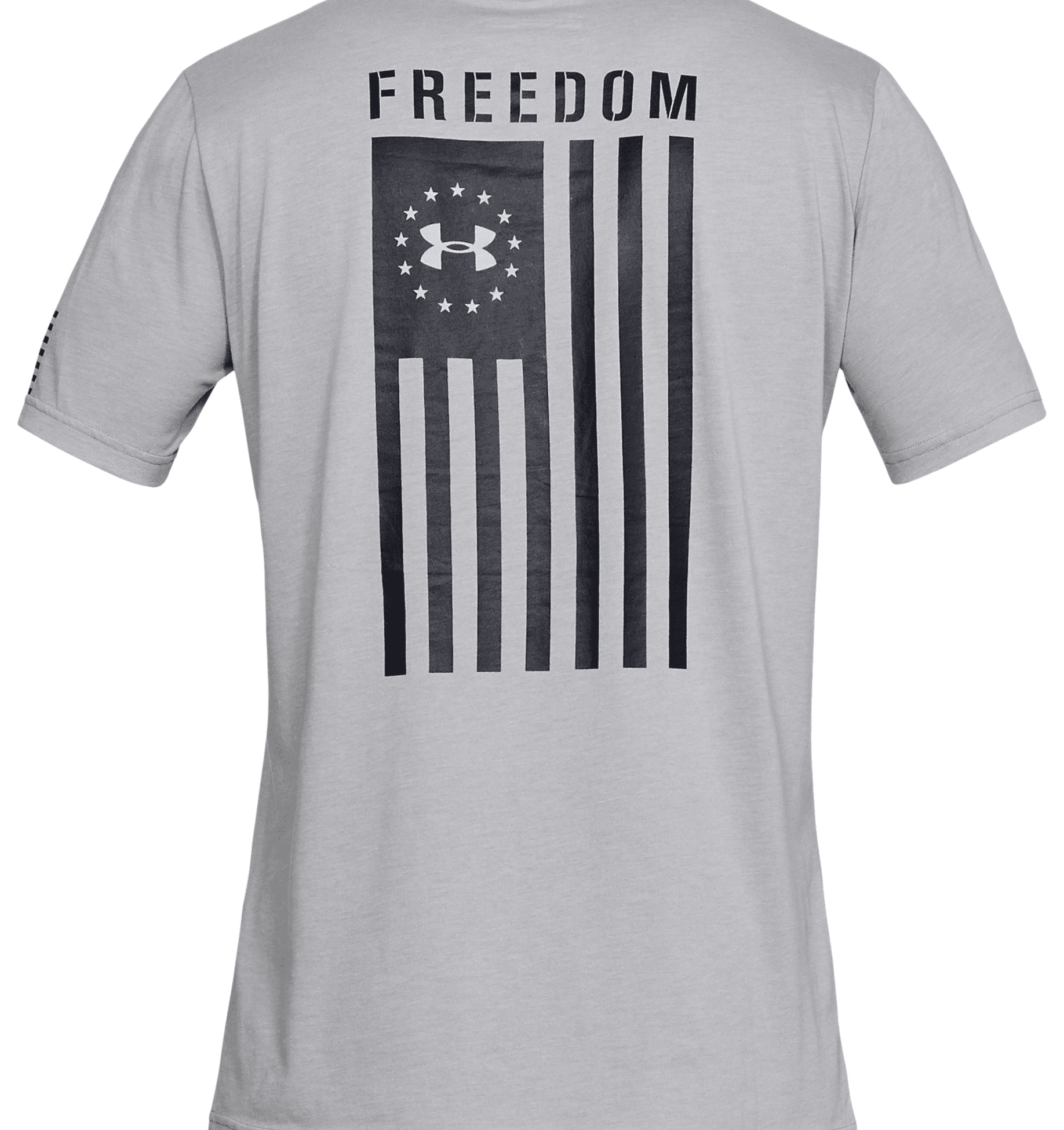 Under Armour Men's Athletic UA Freedom Flag Short Sleeve Tee Steel Black SM