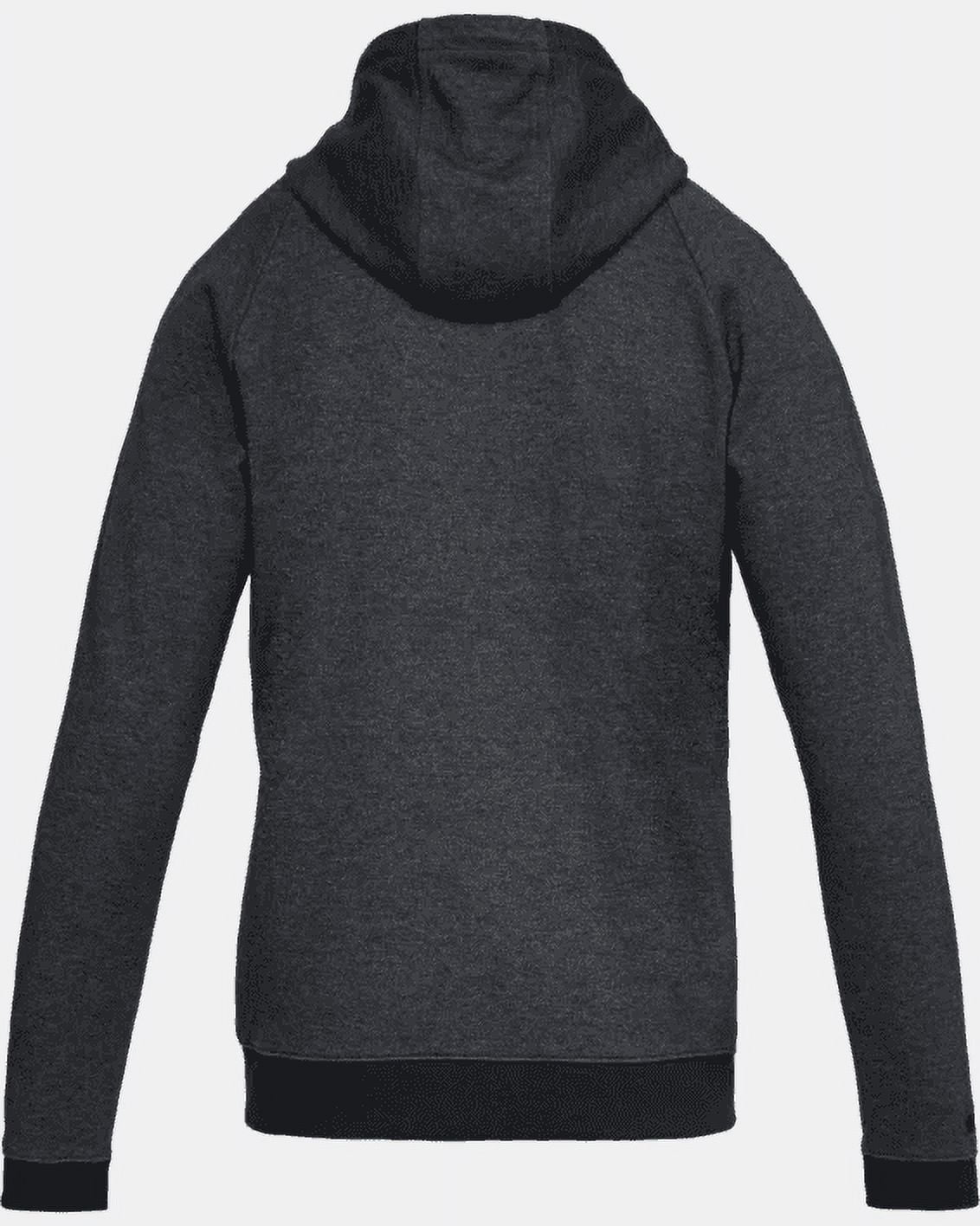 Under Armour Men's Black Double Knit Full Zip Slim Fit Sweatshirt Hoodie