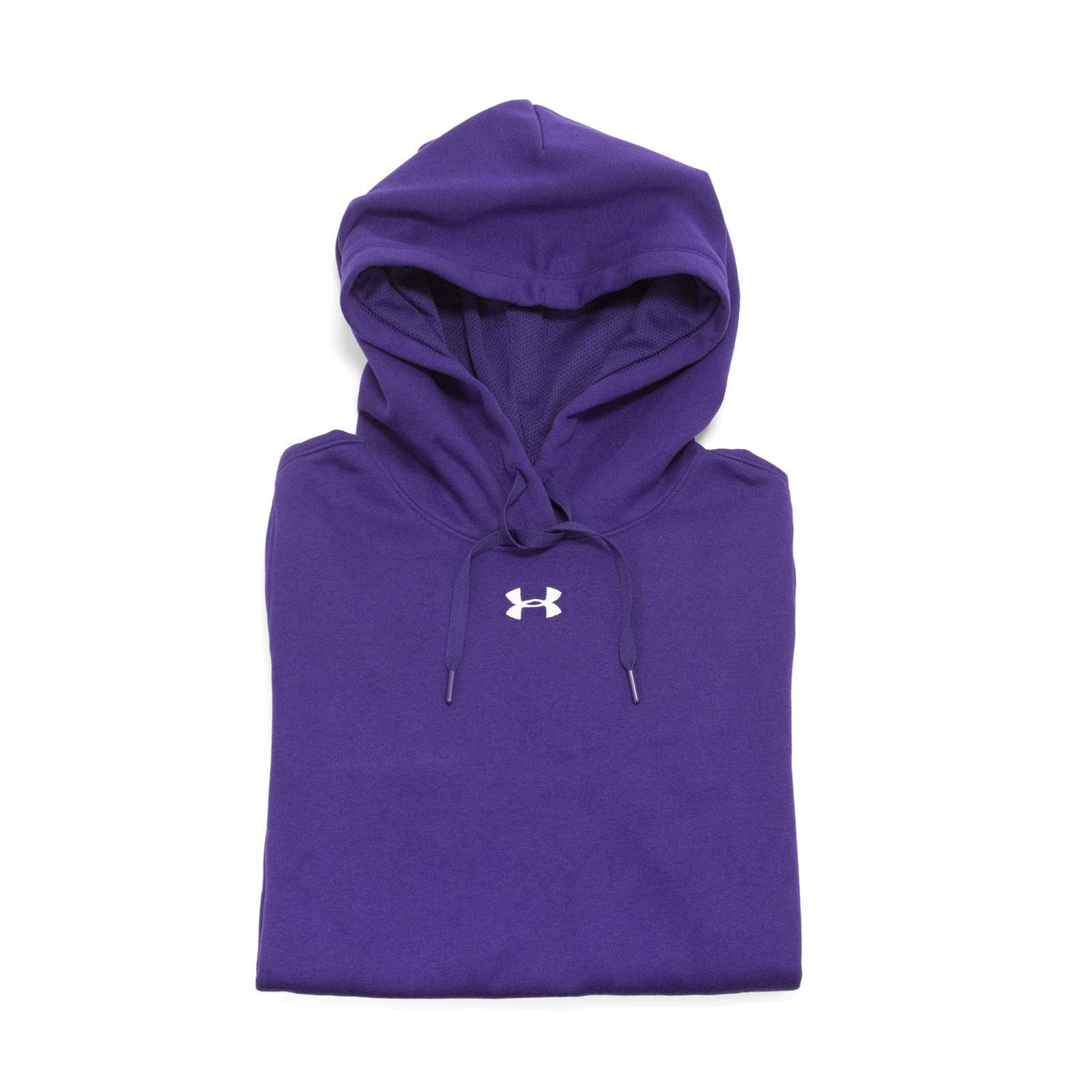 Under Armour Women's Hustle Hoodie Purple White MD