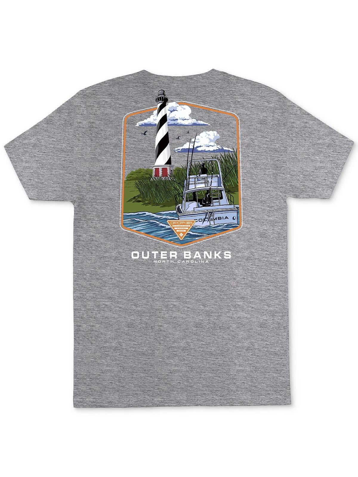 Columbia Mens PFG Logo Crewneck Graphic T-Shirt