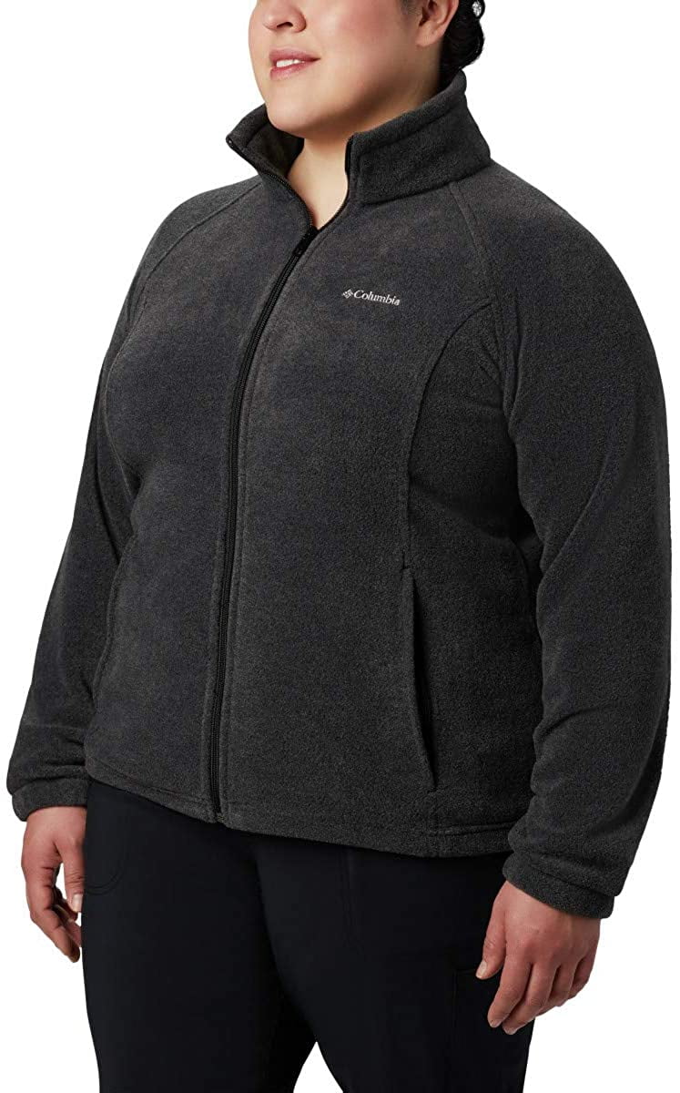 Columbia Women's Benton Springs Fleece Jacket Charcoal Heather Size 3X