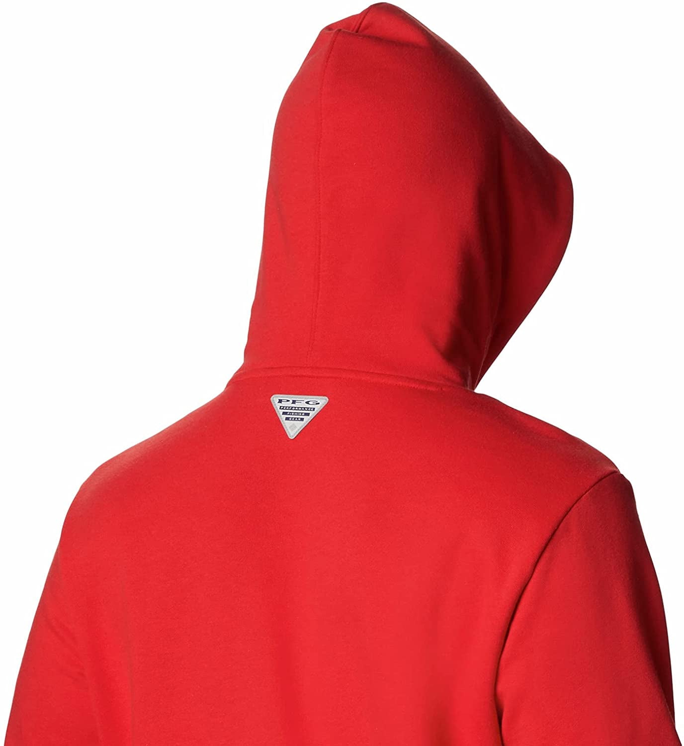 Columbia Men's PFG Triangle Hoodie in Red Spark/White Size 3X