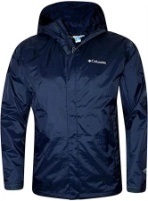 Columbia Timber Pointe Omni Tech Rain Men's Jacket Size M Navy Blue