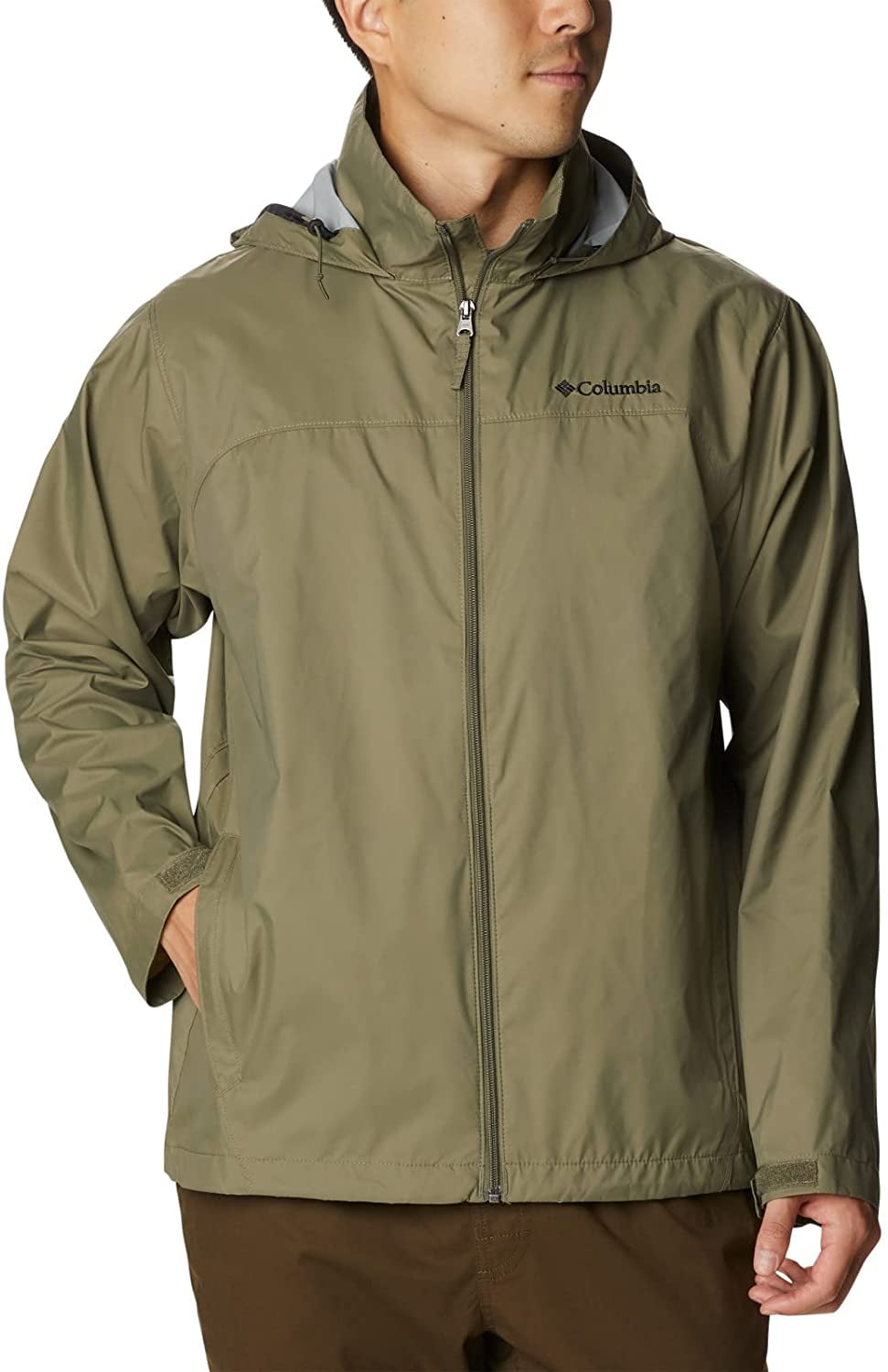 Columbia Mens Glennaker Lake Rain Jacket Stone Green XL