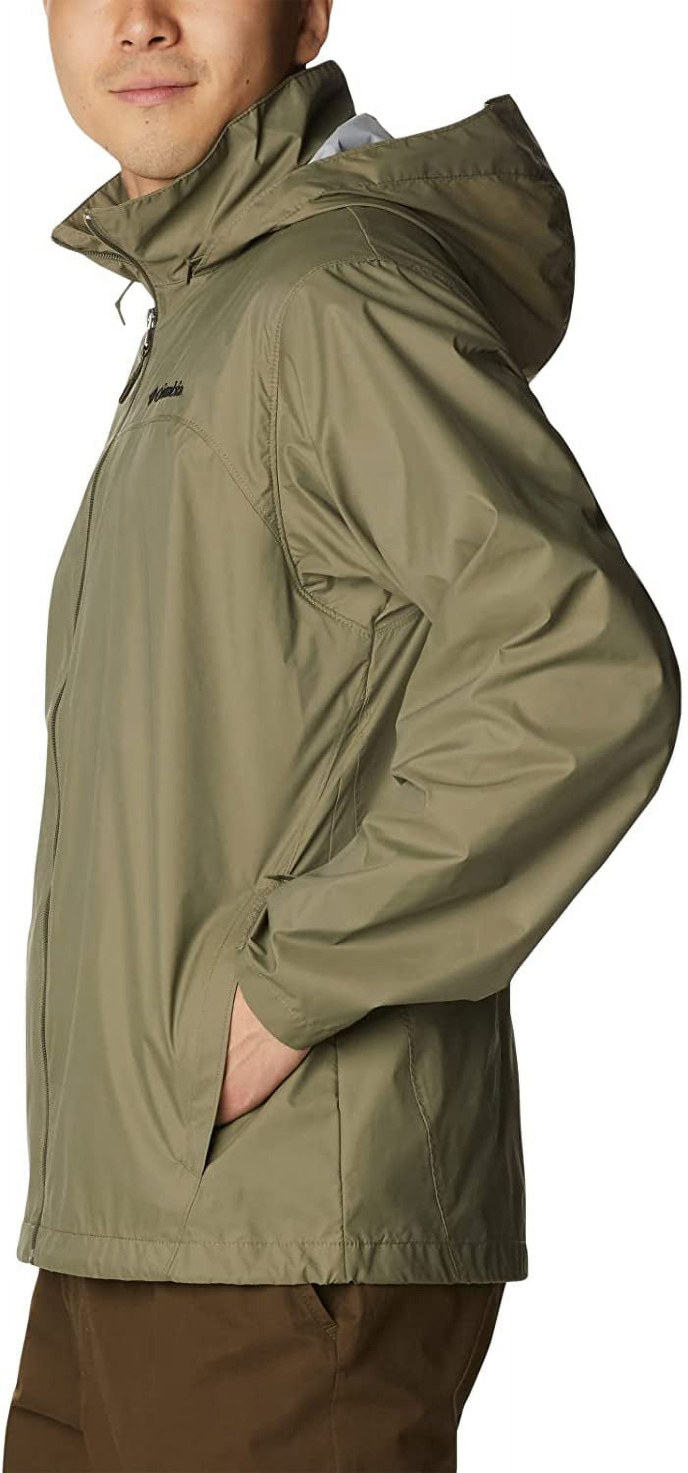 Columbia Mens Glennaker Lake Rain Jacket Stone Green XL