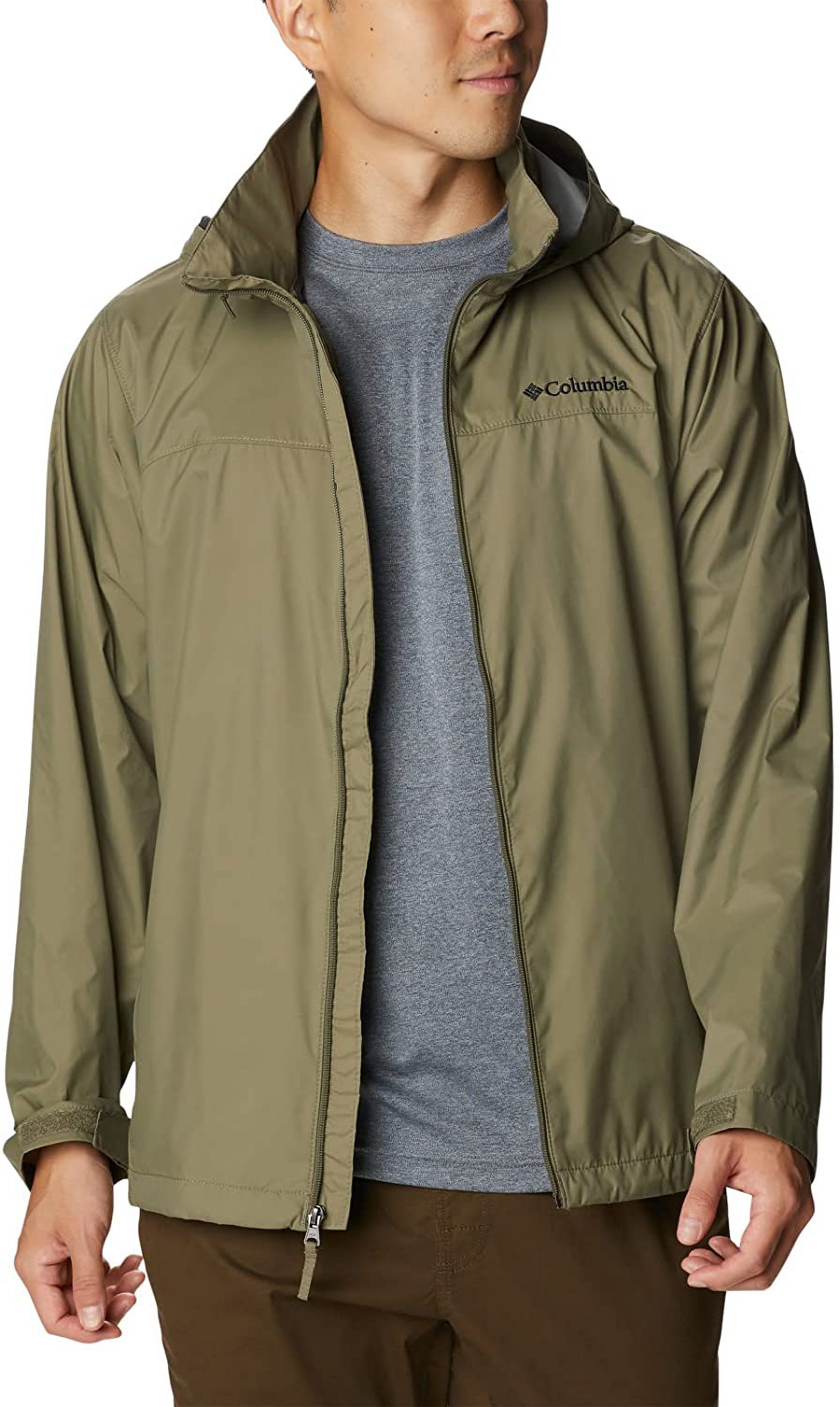 Columbia Mens Glennaker Lake Rain Jacket Stone Green XL