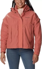 Columbia Womens Laurelwoods II Interchange Hooded Jacket Faded Peach XL