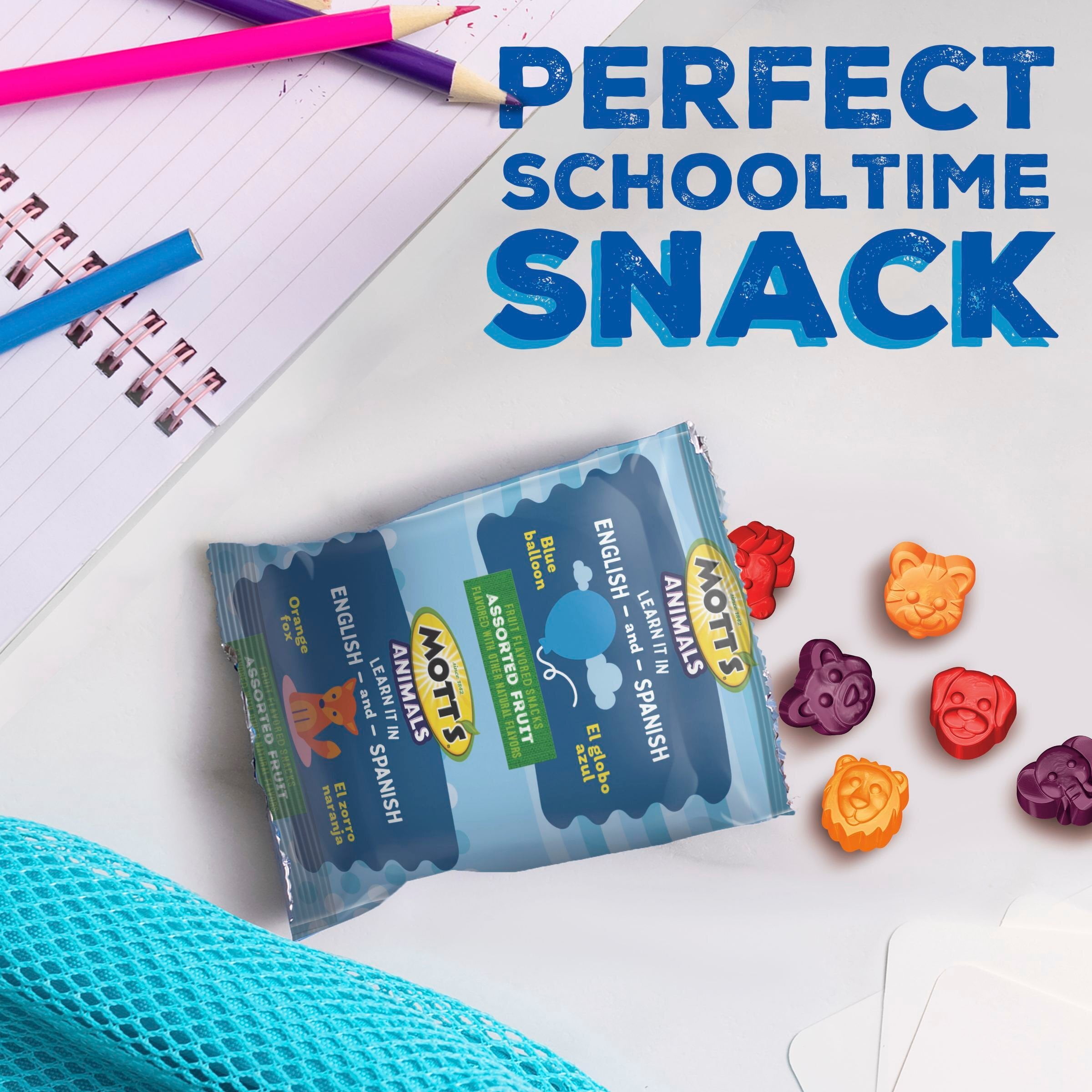 MOTTS FRUIT FLAVORED ANIMALS ASSORTED FAMILY PACK 40 CT 32 OZ