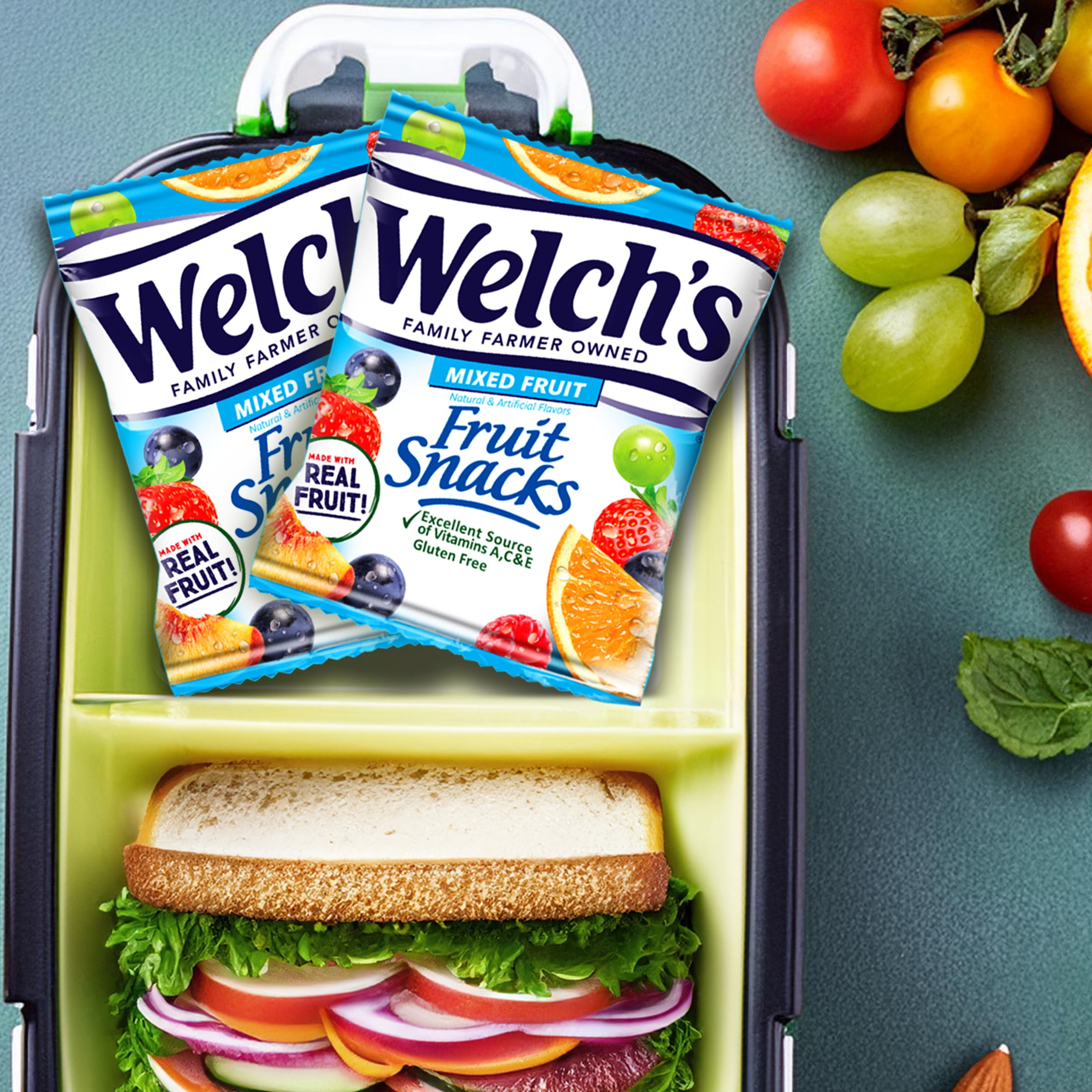 WELCHS MADE WITH REAL FRUIT SNACKS MIXED FRUIT 40 COUNT 0.8 OZ FOR AMERIKASEPETIM