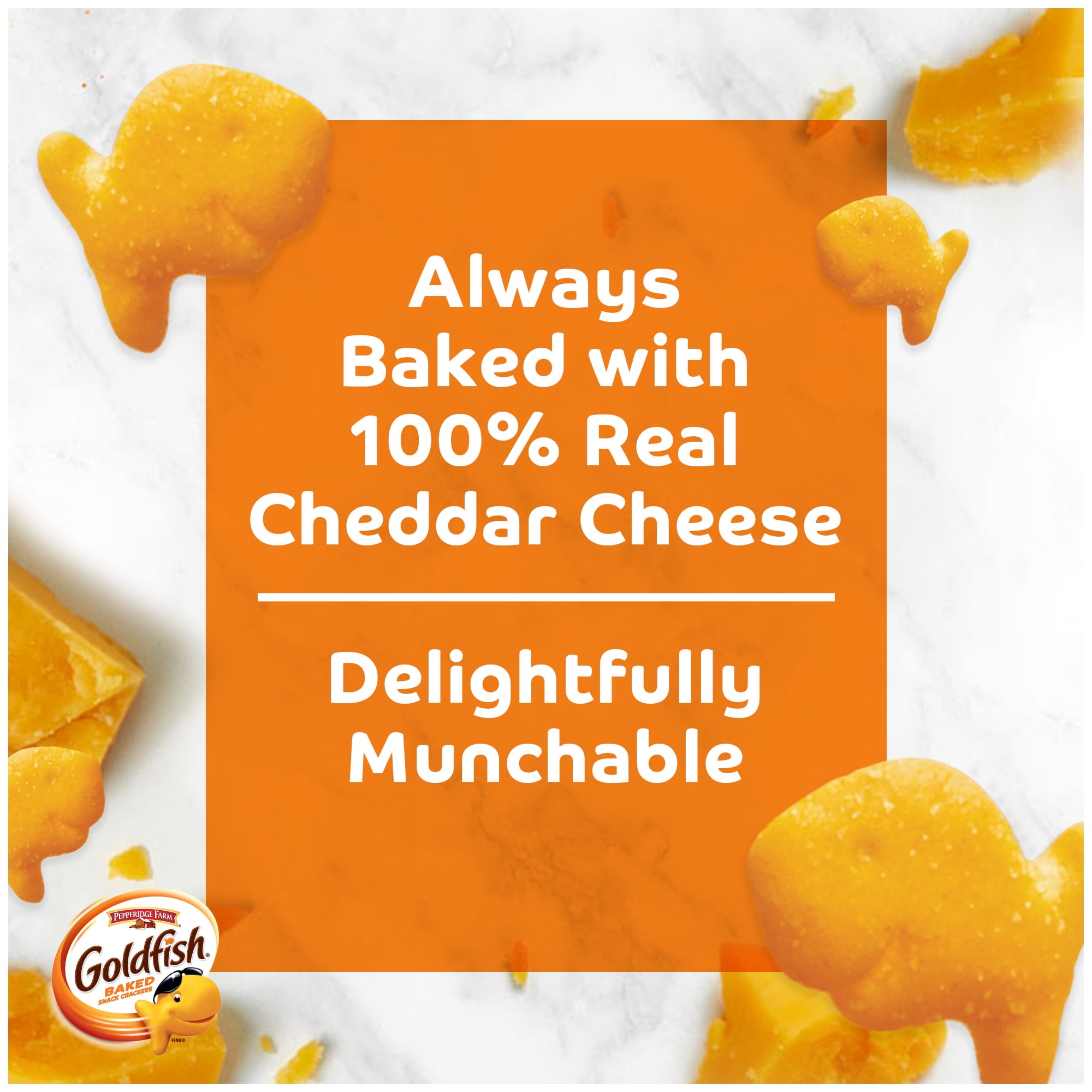 Goldfish Baked Cheddar Cheese Snack Crackers 6.6 oz Bag