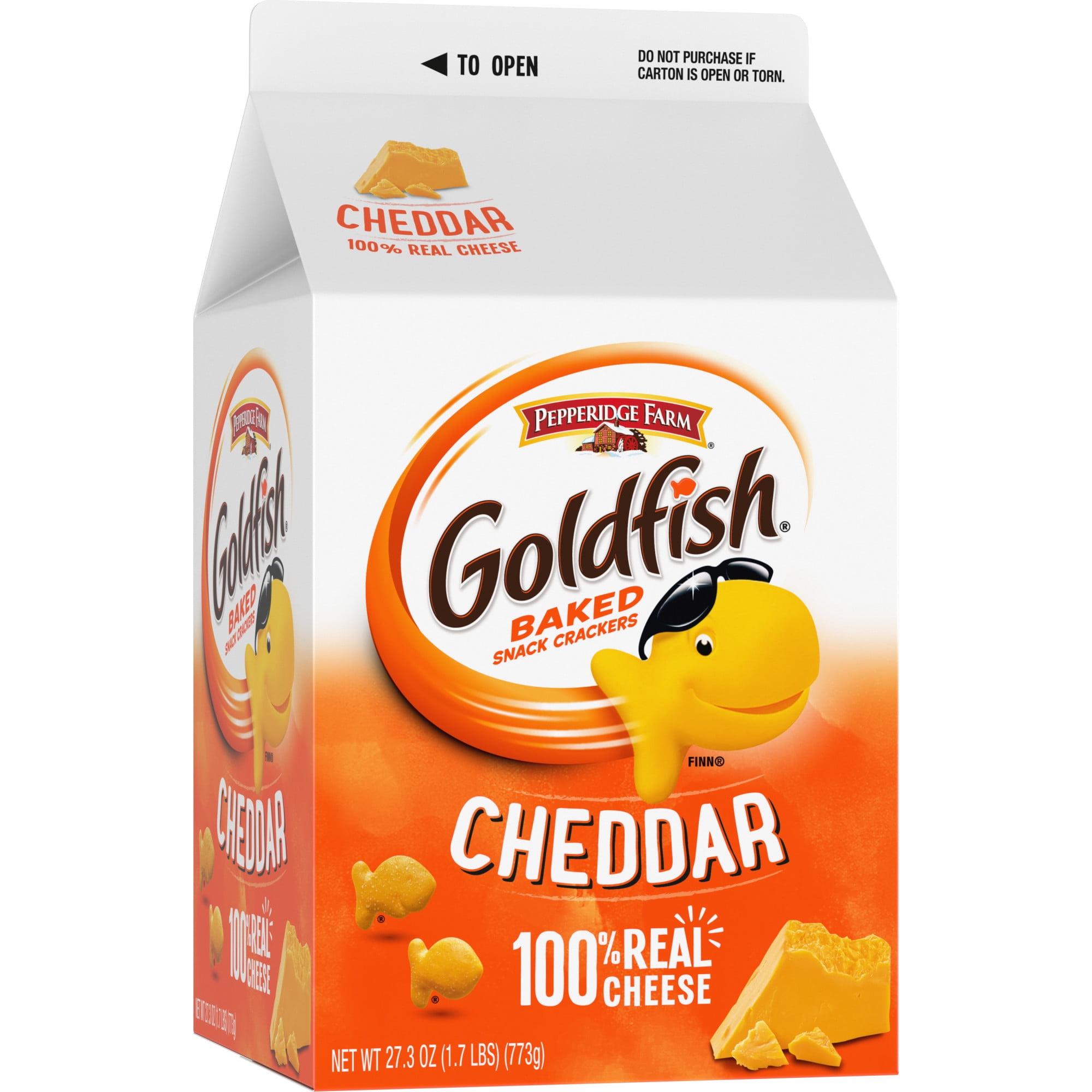 Goldfish Cheddar Cheese Crackers 27.3 oz Carton