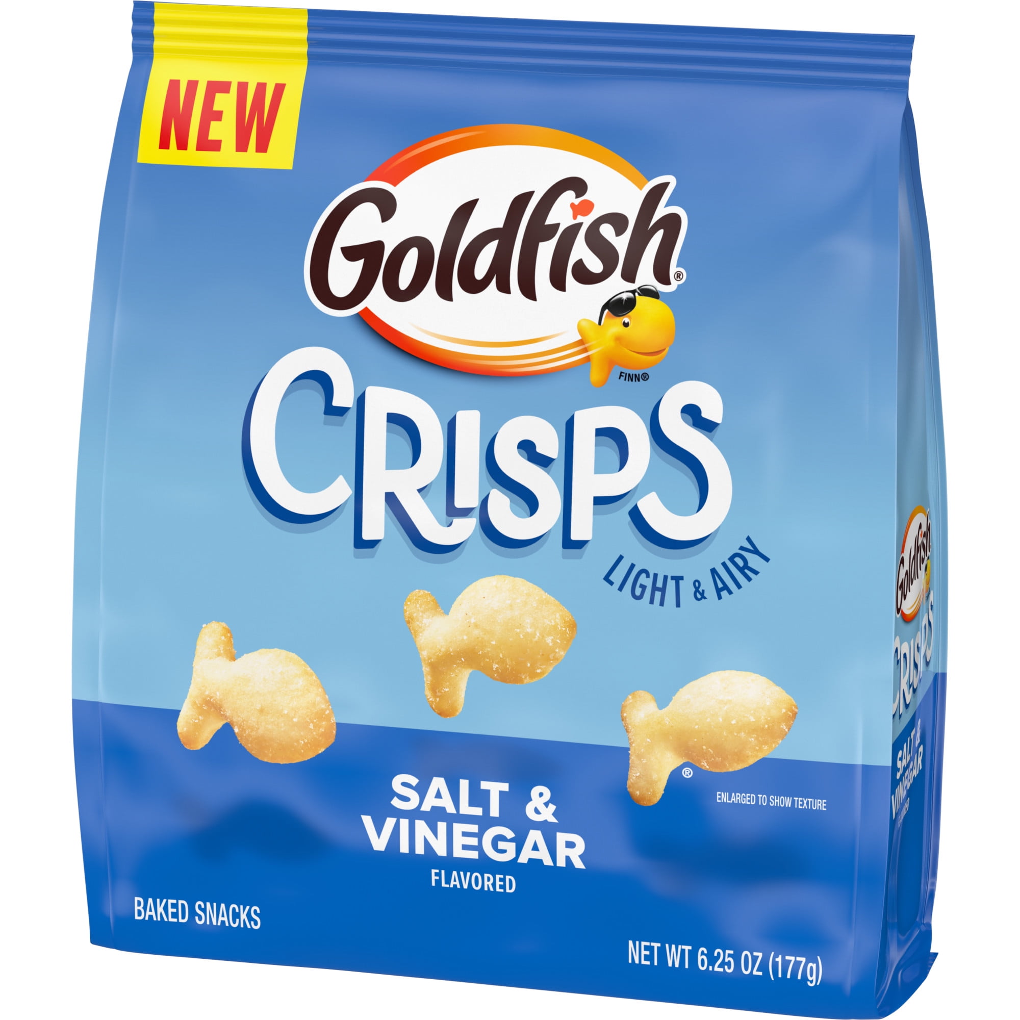 Goldfish Crisps Salt Vinegar Flavored Baked Chip Crackers 6.25 oz Bag for Amerikasepetim