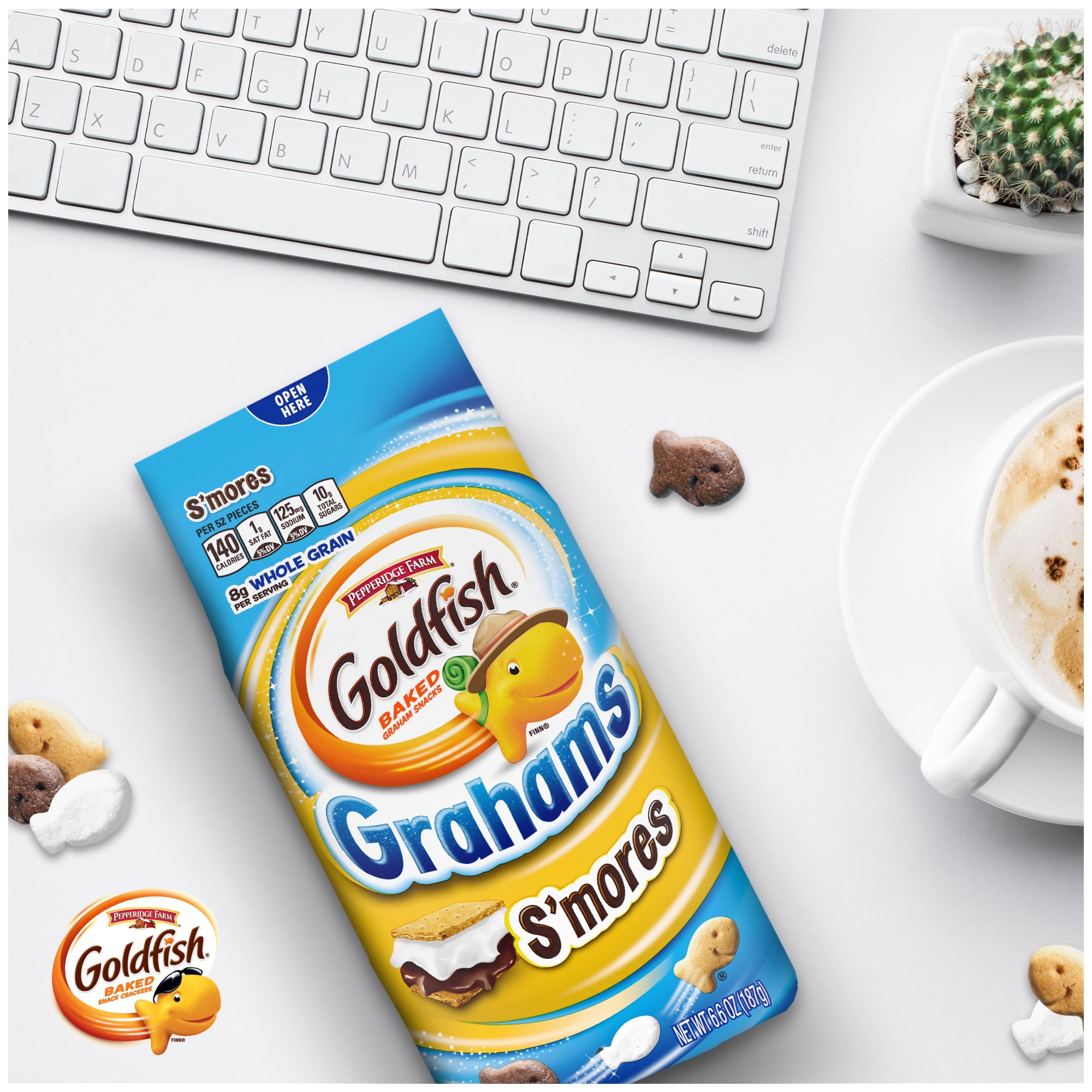 GOLDFISH GRAHAMS S'MORES SNACK CRACKERS 6.6 OZ BAG FOR AMERIKASEPETIM