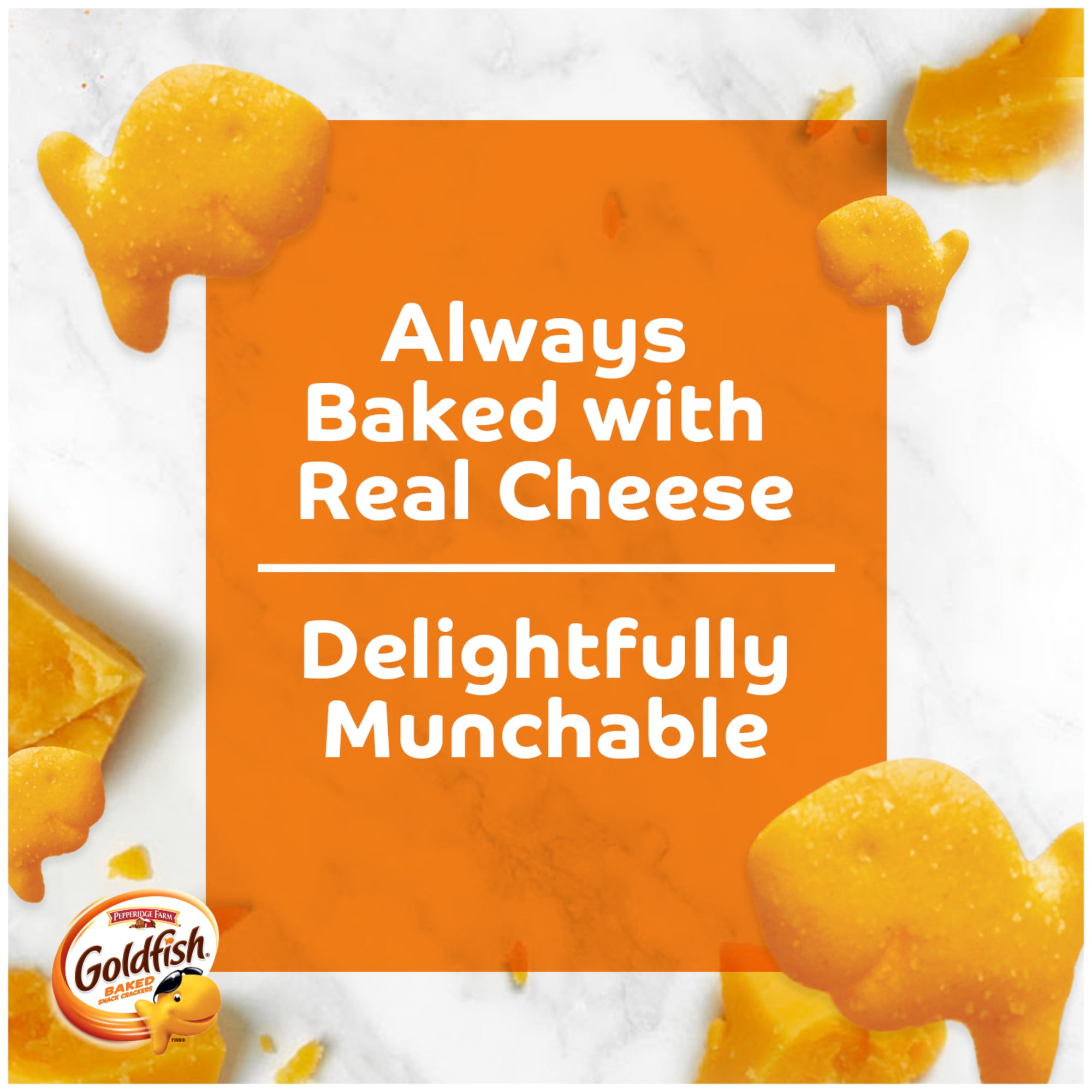 Goldfish Family Faves Cheddar Colors and Baby Crackers Snack Pack