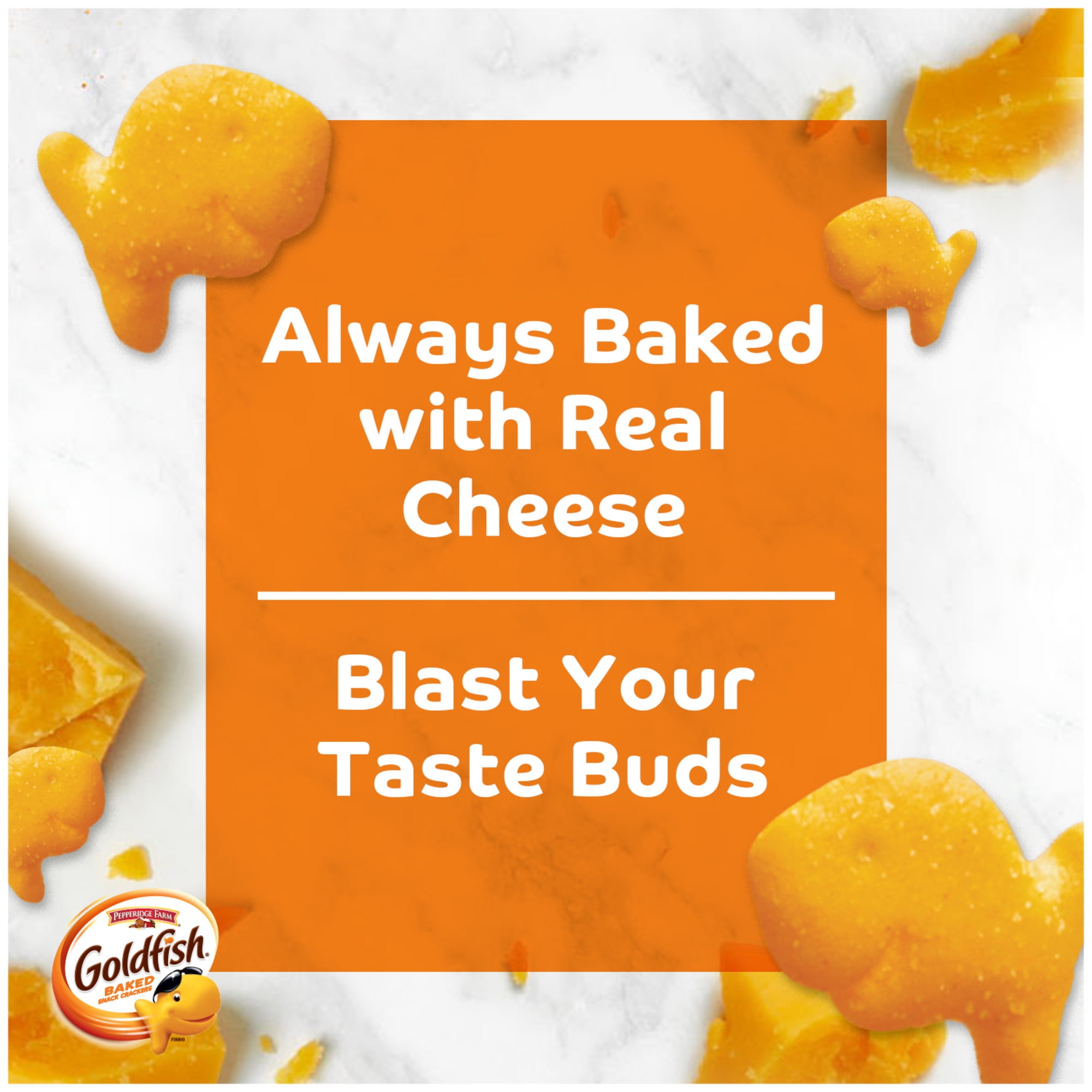 Goldfish Flavor Blasted Xtra Cheddar Cheese Baked Snack Crackers