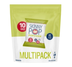 SkinnyPop Gluten Free Original Popcorn 0.5 oz Snack Size Bags 10 Count
