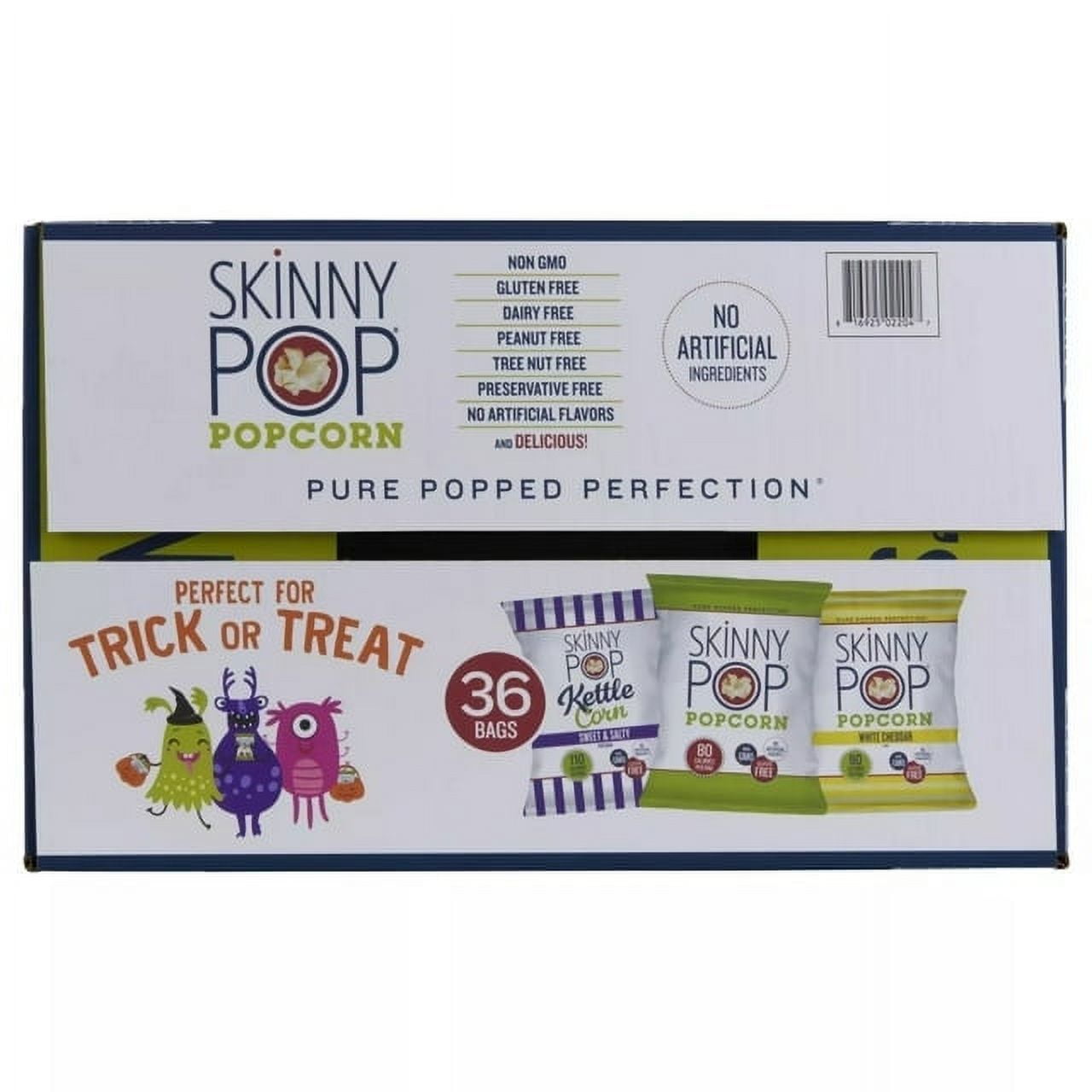 SkinnyPop Popcorn Variety Snack Pack Bags 0.5 oz 36 ct Pack of 15