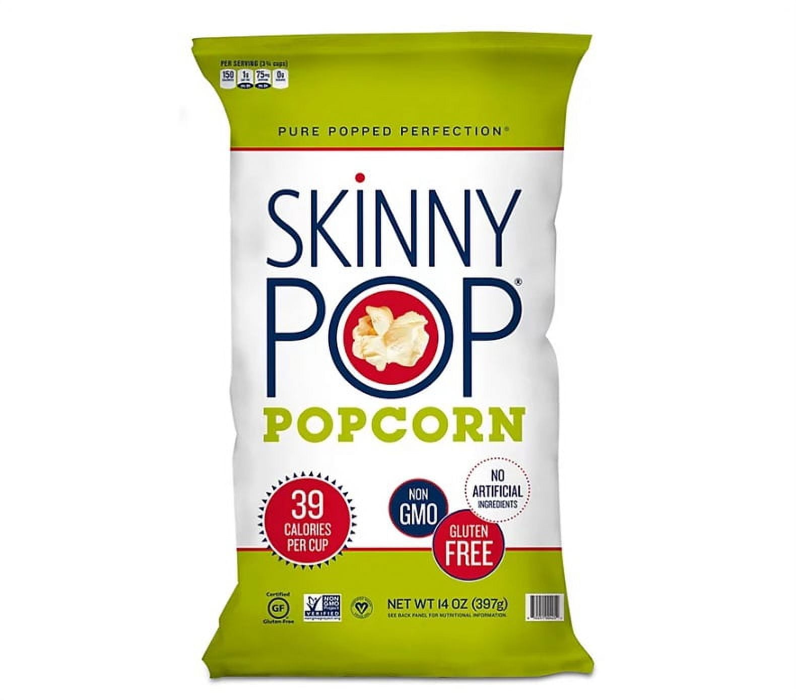 SkinnyPop Original Popcorn 14 oz Value Size Bag