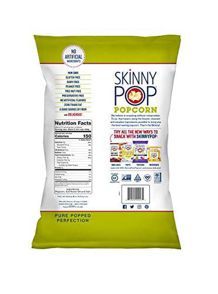 SkinnyPop Original Popcorn Gluten Free Vegan Non-GMO Healthy Snacks Skinny Pop 6.7oz