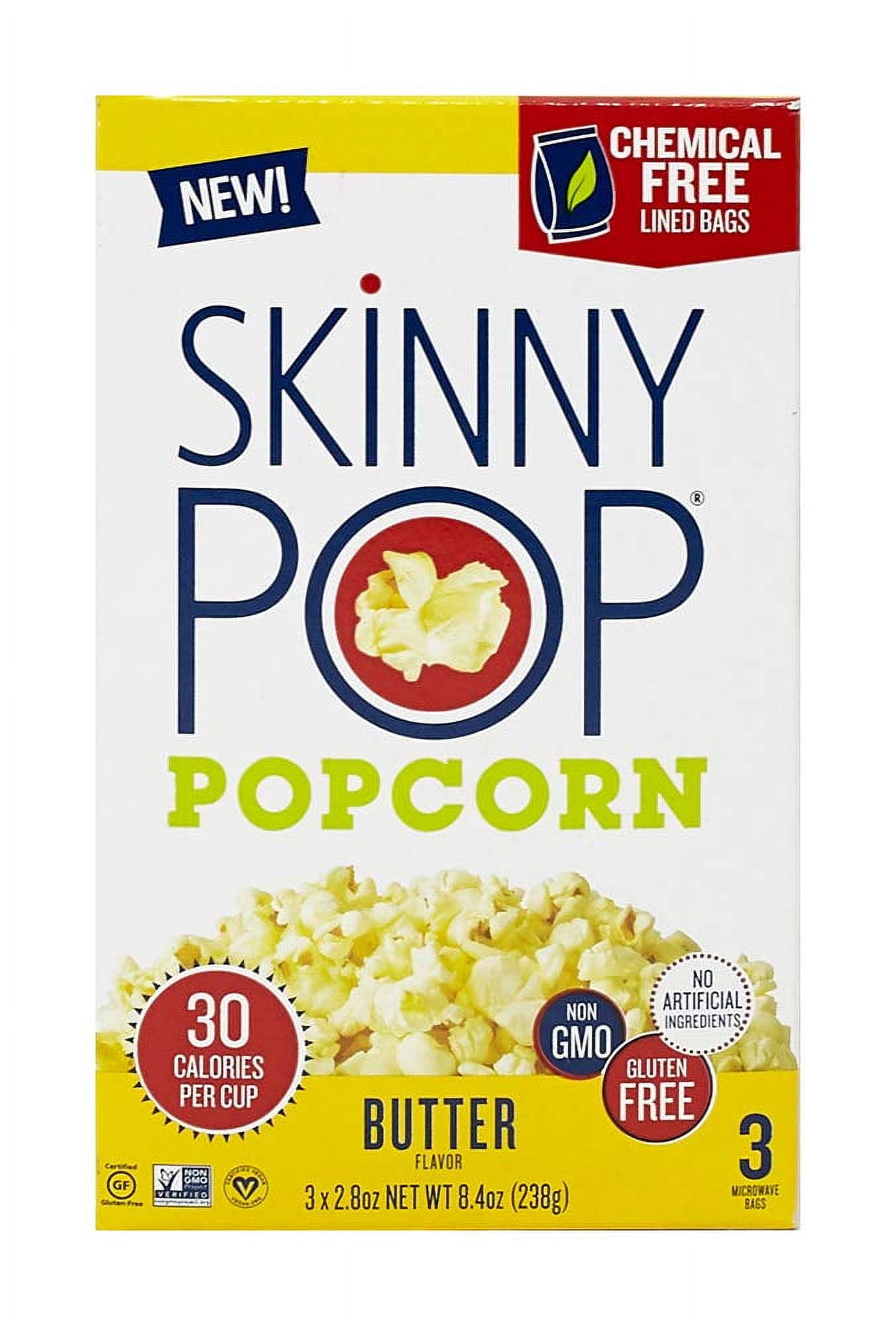 Skinnypop Butter Popcorn 2.8 Oz 3 Ct for Snacking