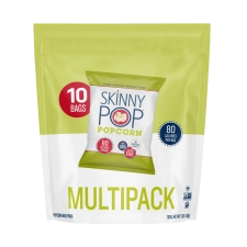 SkinnyPop Original Popcorn Gluten-Free Snack-Size Bags 0.5 oz 10 Count