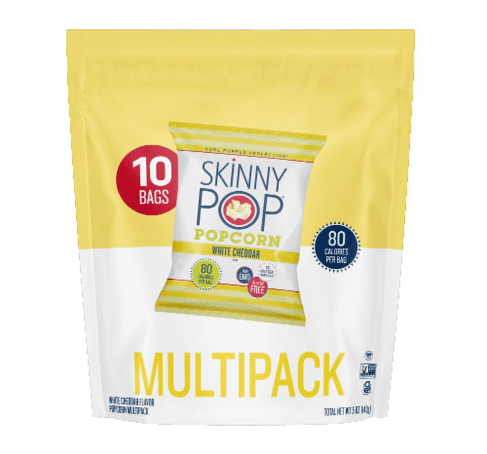 SkinnyPop White Cheddar Popcorn Multipack 10pk .5 oz